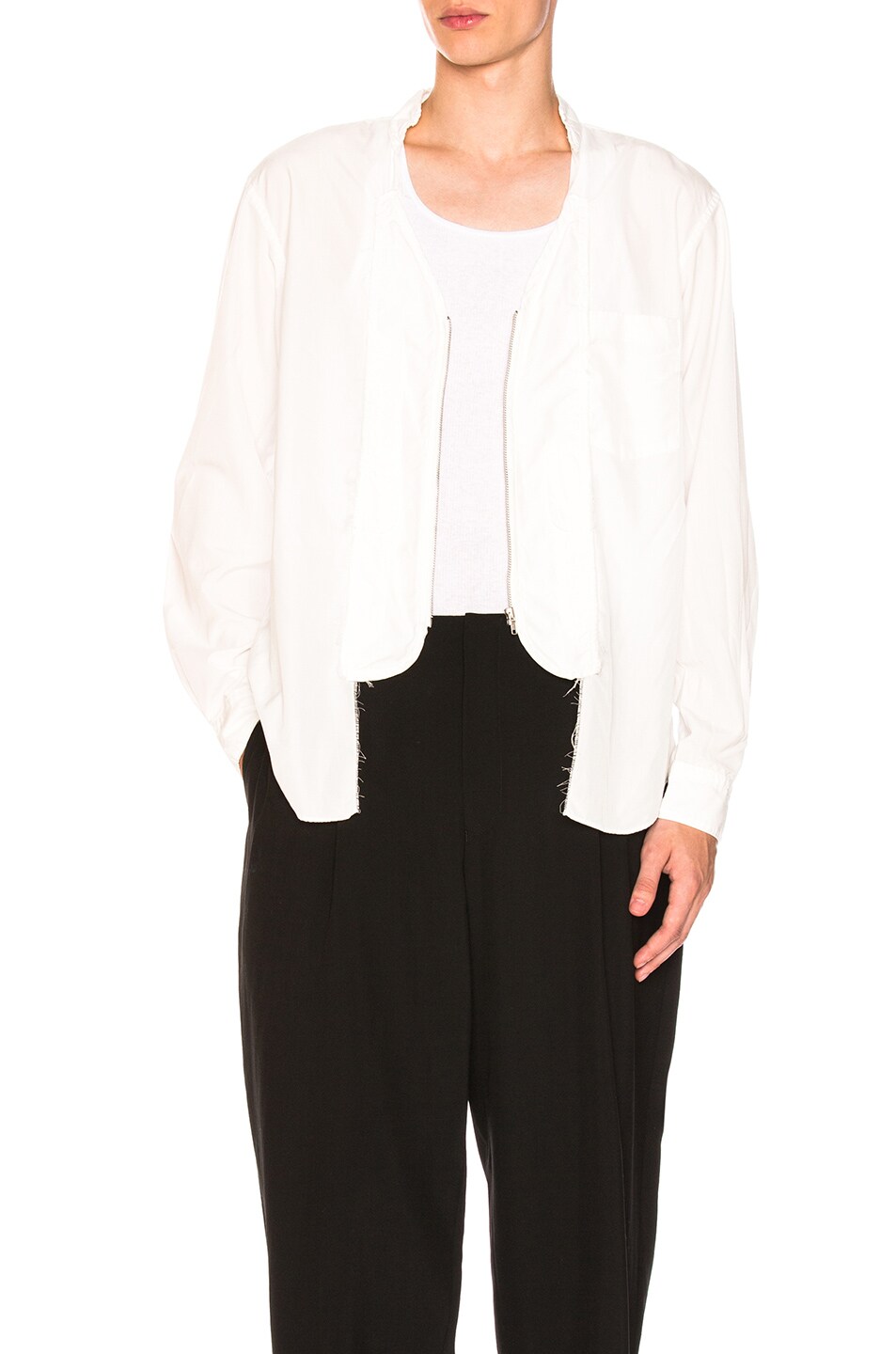 Image 1 of COMME des GARCONS Homme Plus Polyester Shirt in White