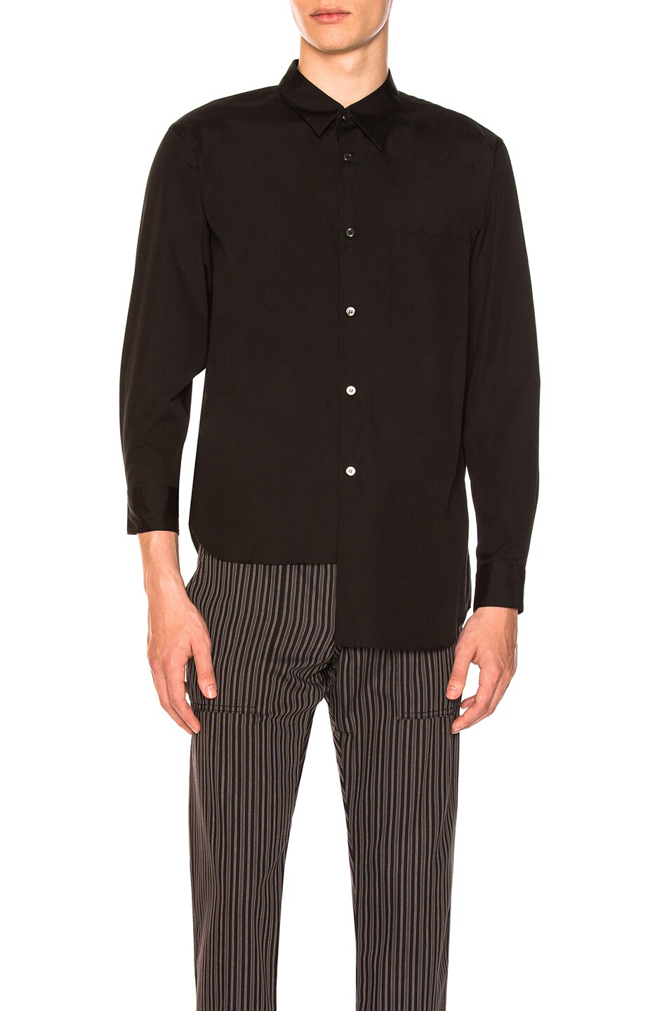Image 1 of COMME des GARCONS Homme Plus Cotton Shirt in Black