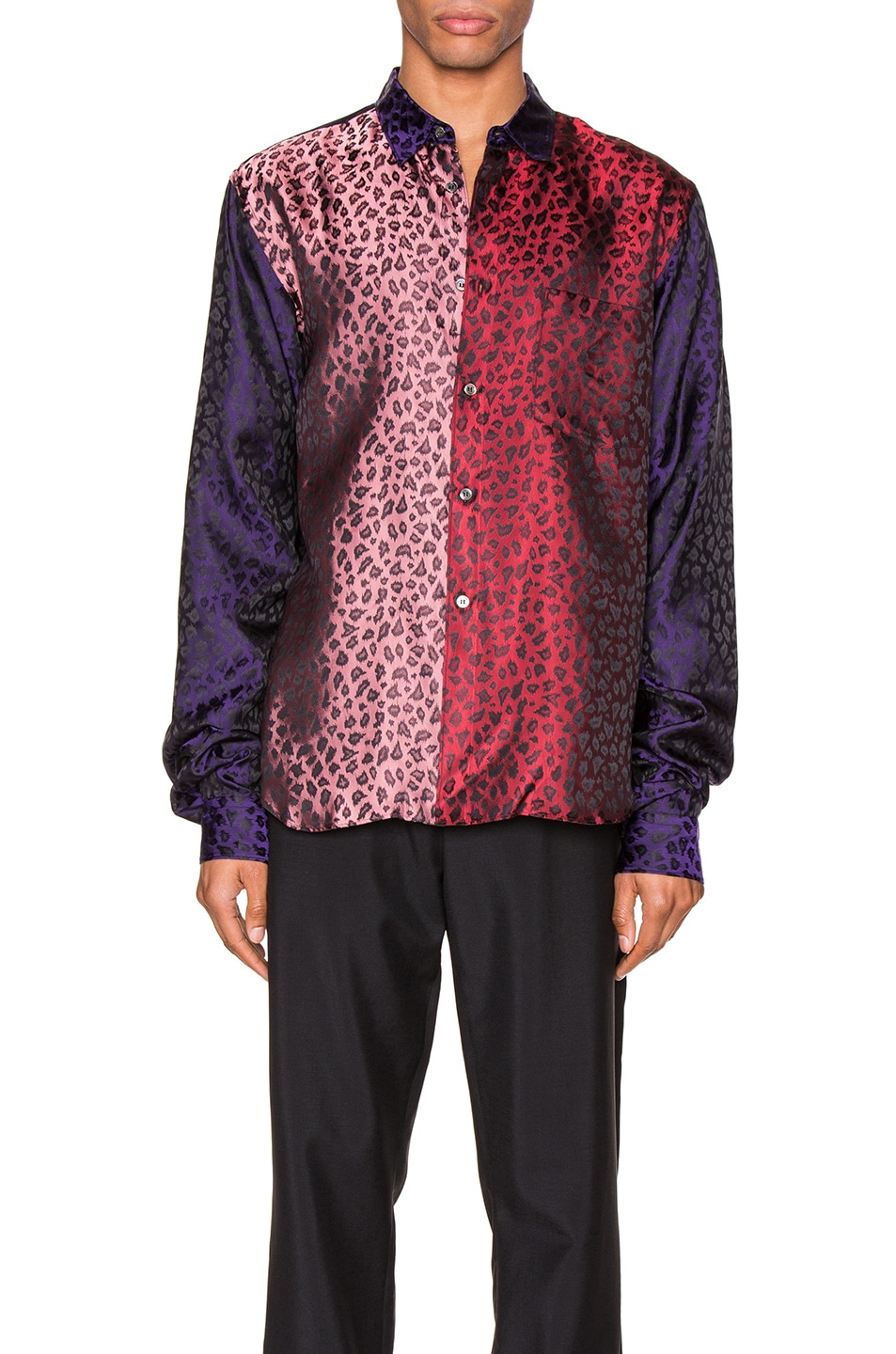 Image 1 of COMME des GARCONS Homme Plus Shirt in Purple & Red & Pink