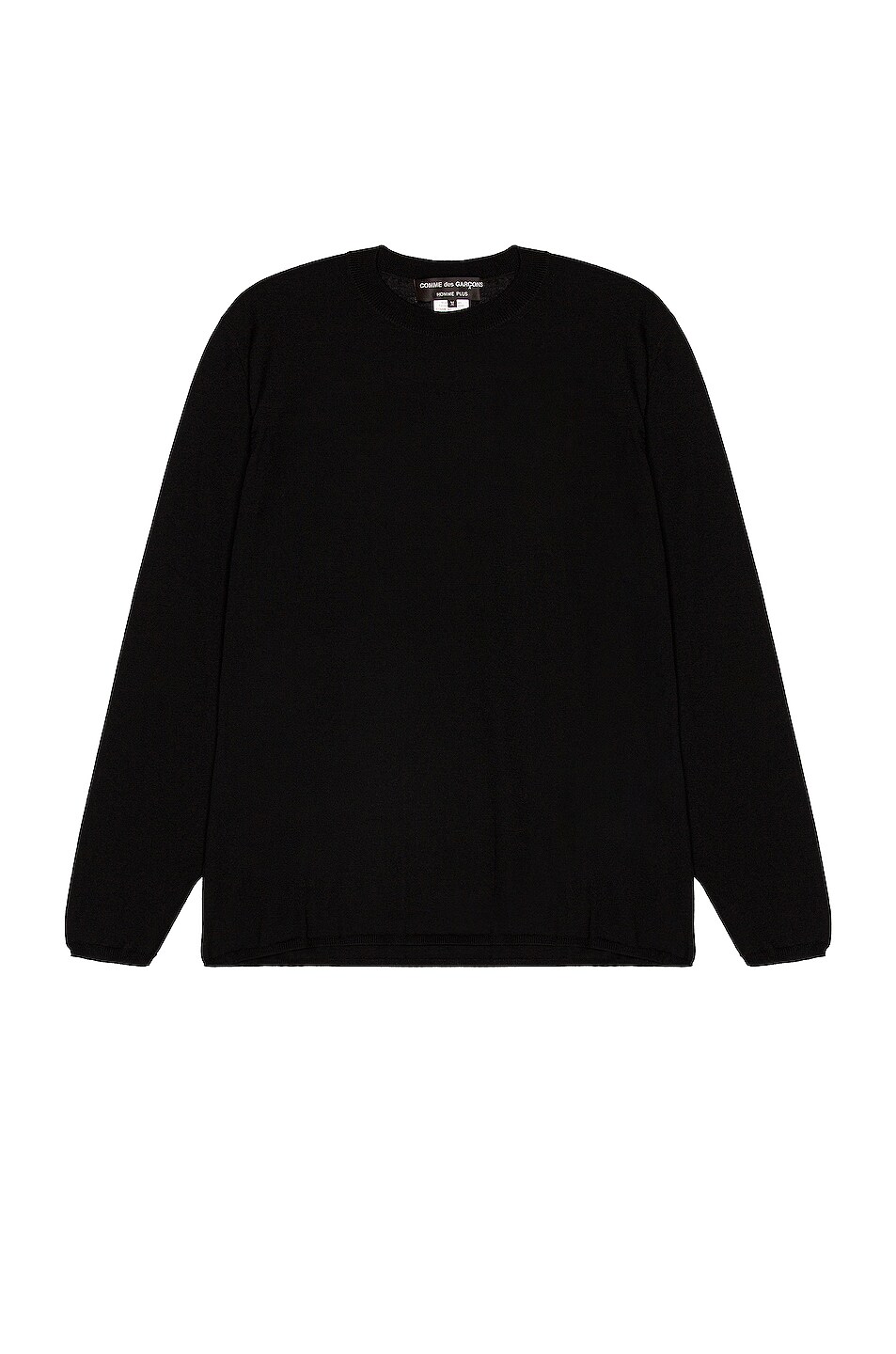 Image 1 of COMME des GARCONS Homme Plus Long Sleeve Sweater in Black