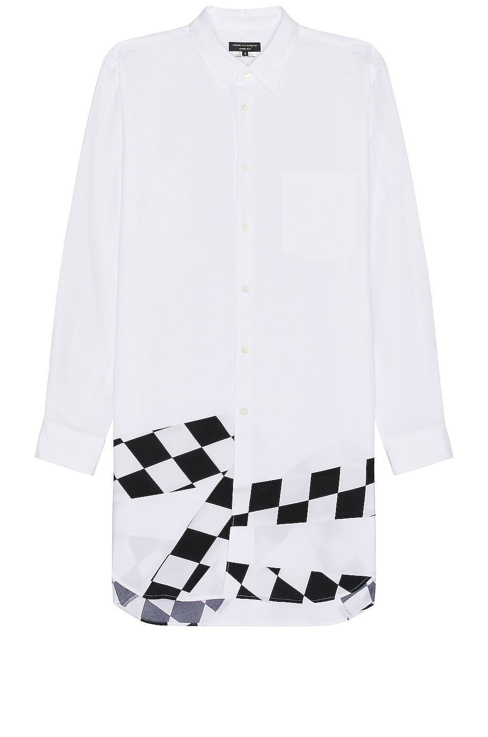 COMME des GARCONS Homme Plus Shirt in White & Black | FWRD
