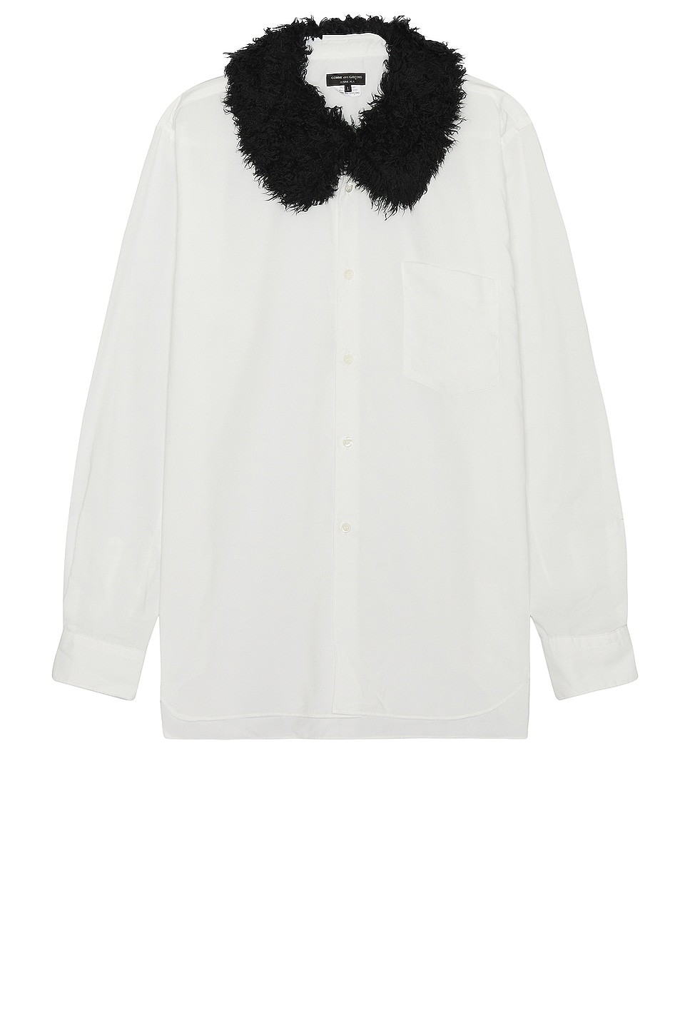 Image 1 of COMME des GARCONS Homme Plus Broad Shirt in White & Black