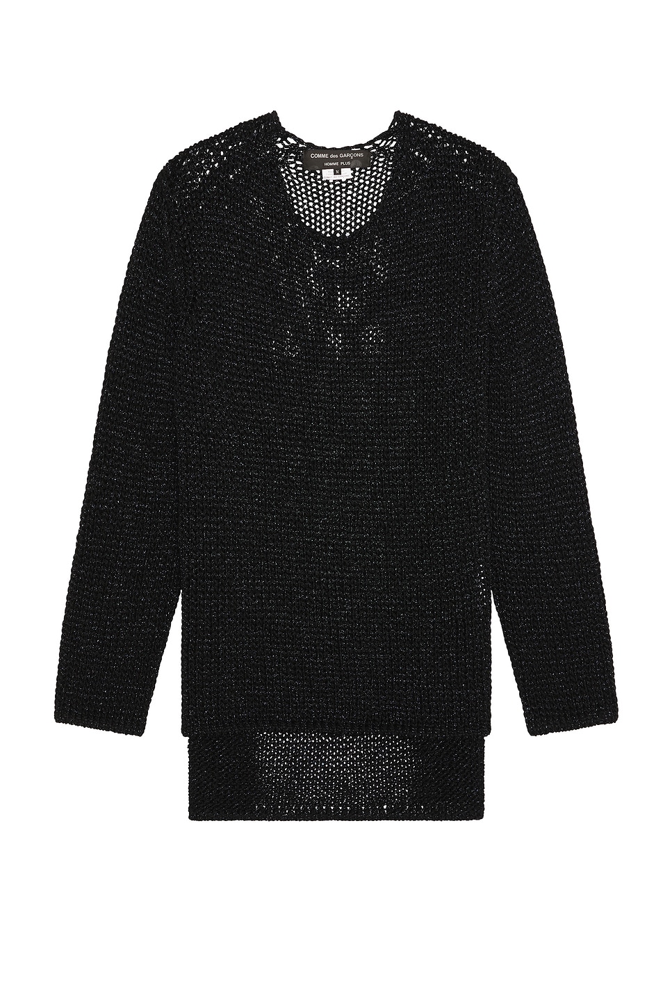 COMME des GARCONS Homme Plus Lily Yarn Jersey Top in Black