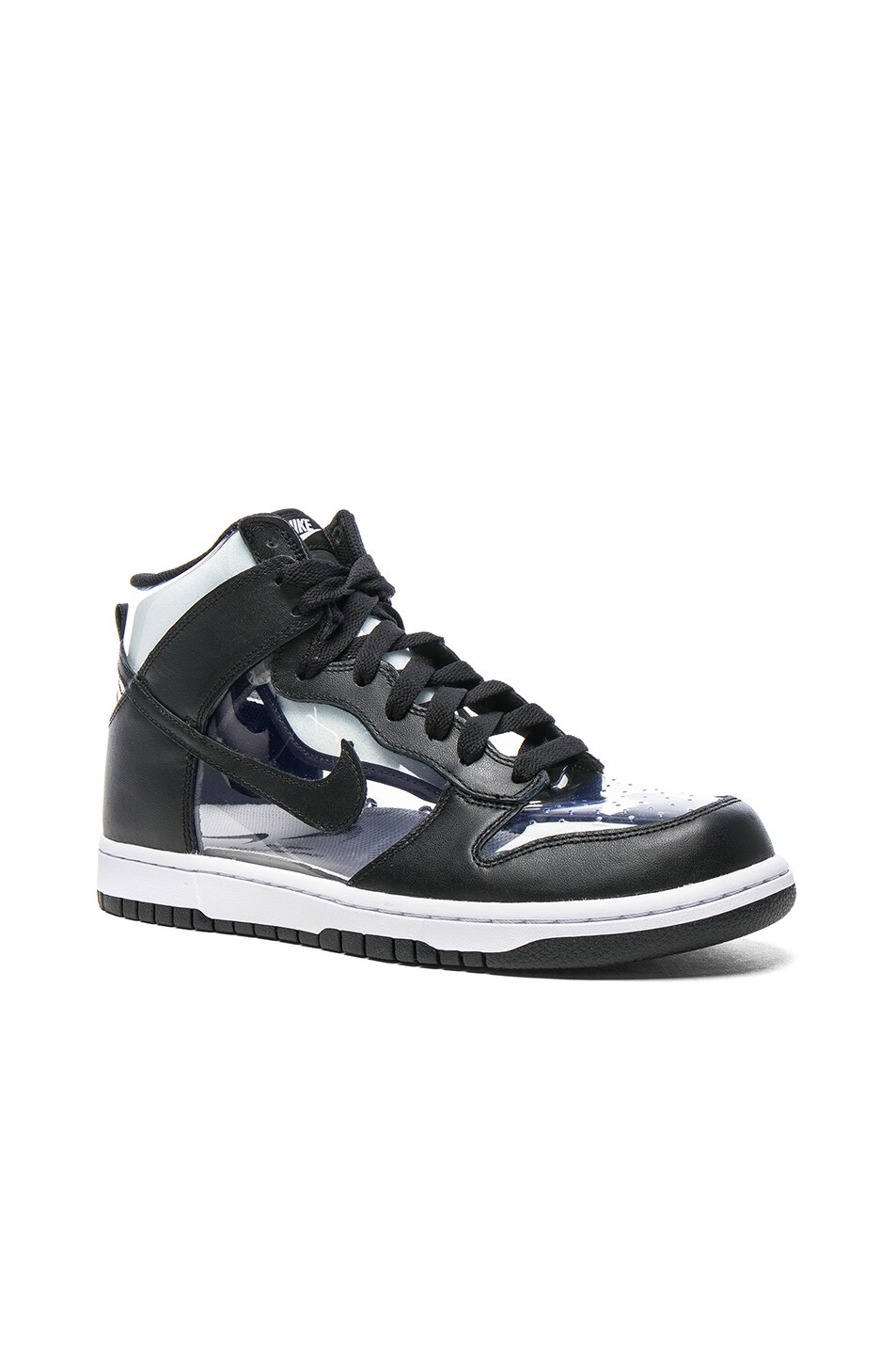 Image 1 of COMME des GARCONS Homme Plus Nike PVC High-Top Sneakers in Black