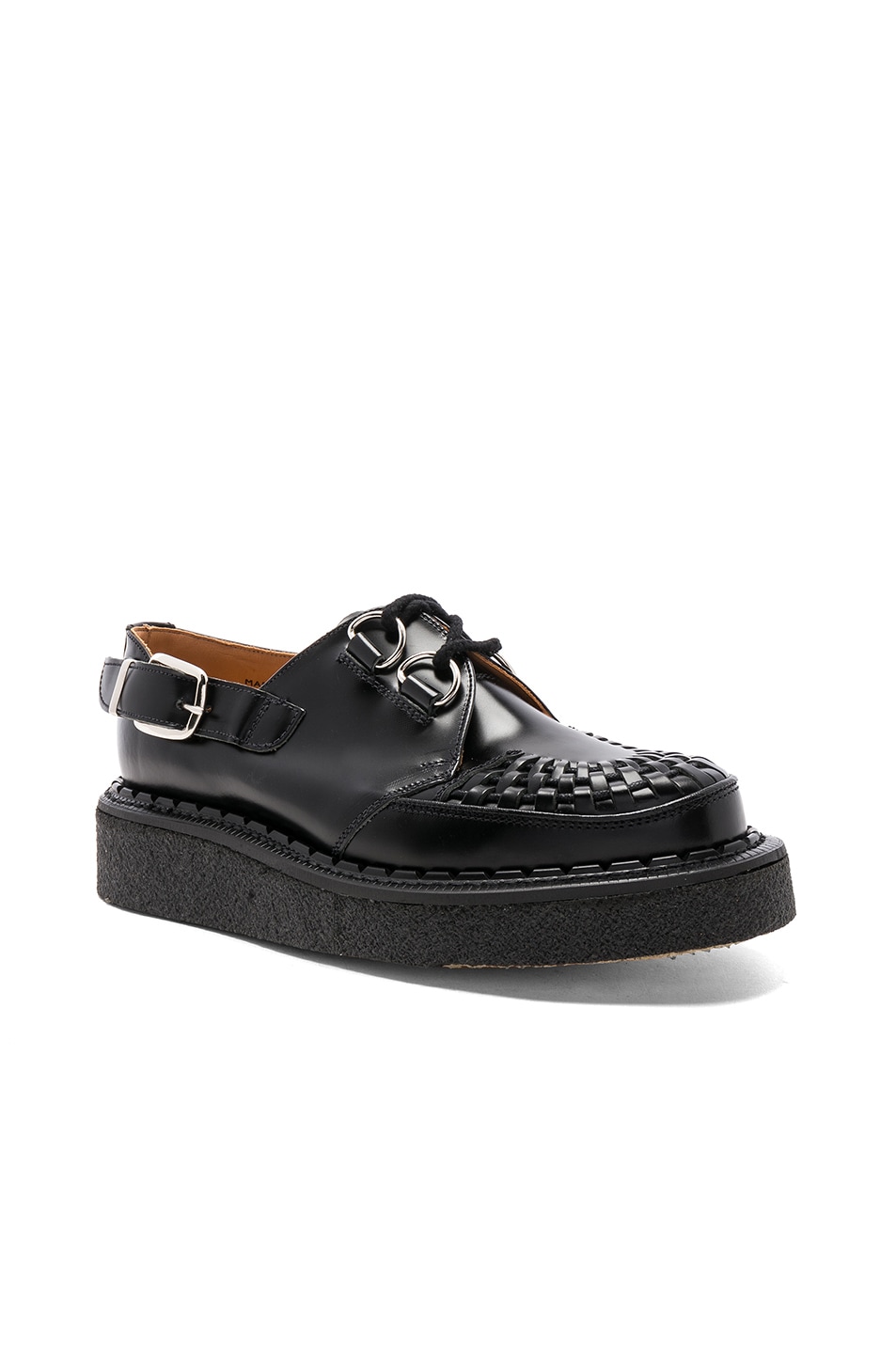 COMME des GARCONS Homme Plus Leather George Cox Shoes in Black | FWRD