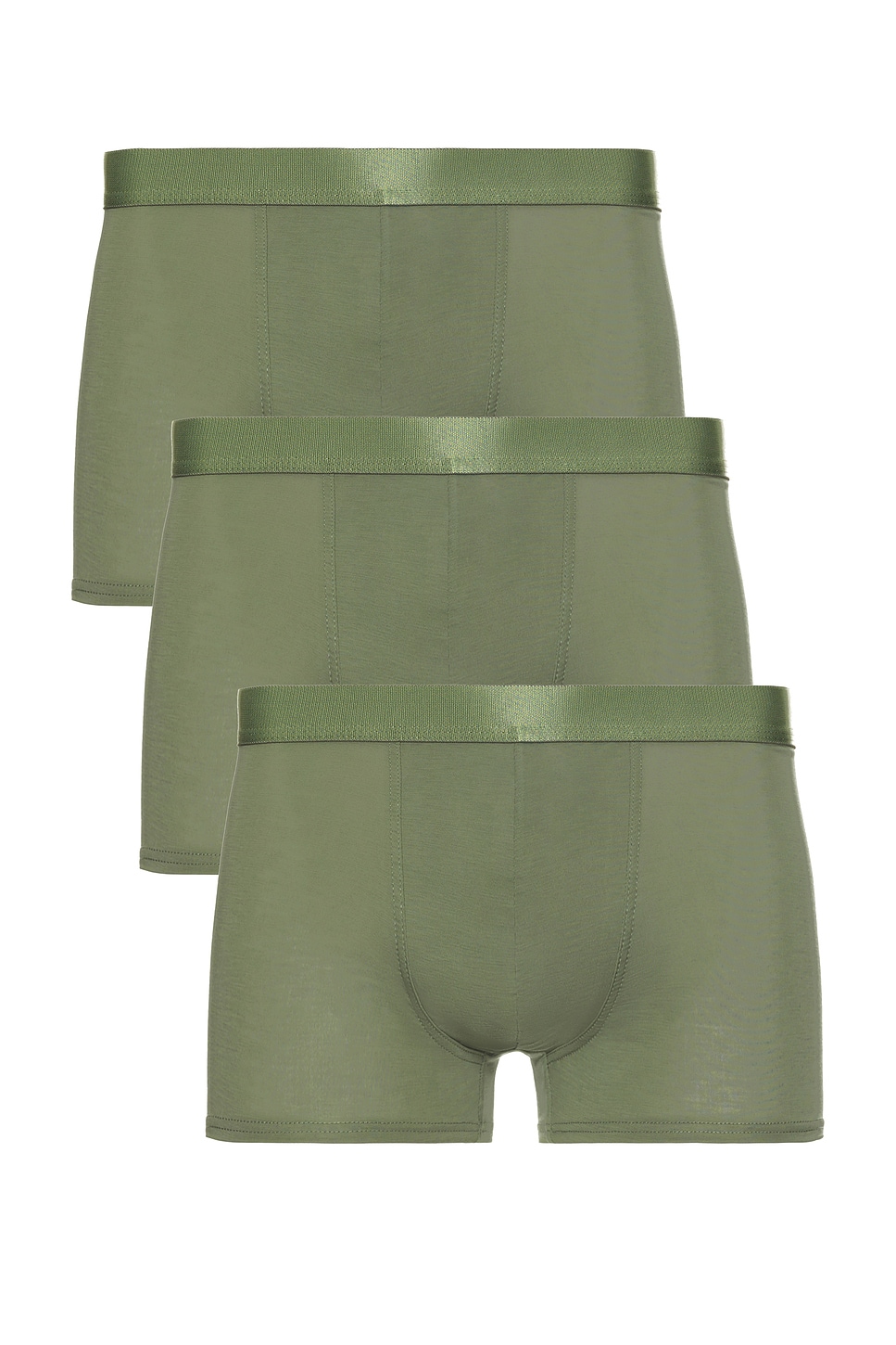 3 X Boxer Trunks in Sage