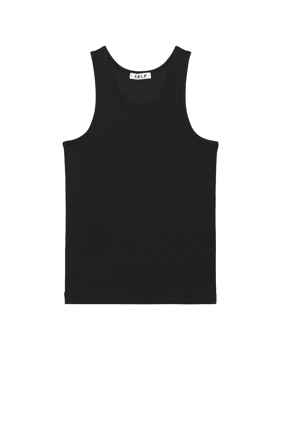 Rib Tank Top in Black