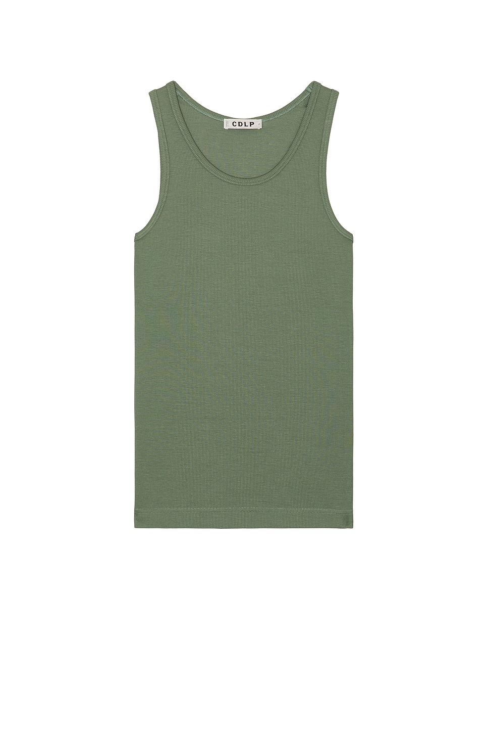 Rib Tank Top in Green