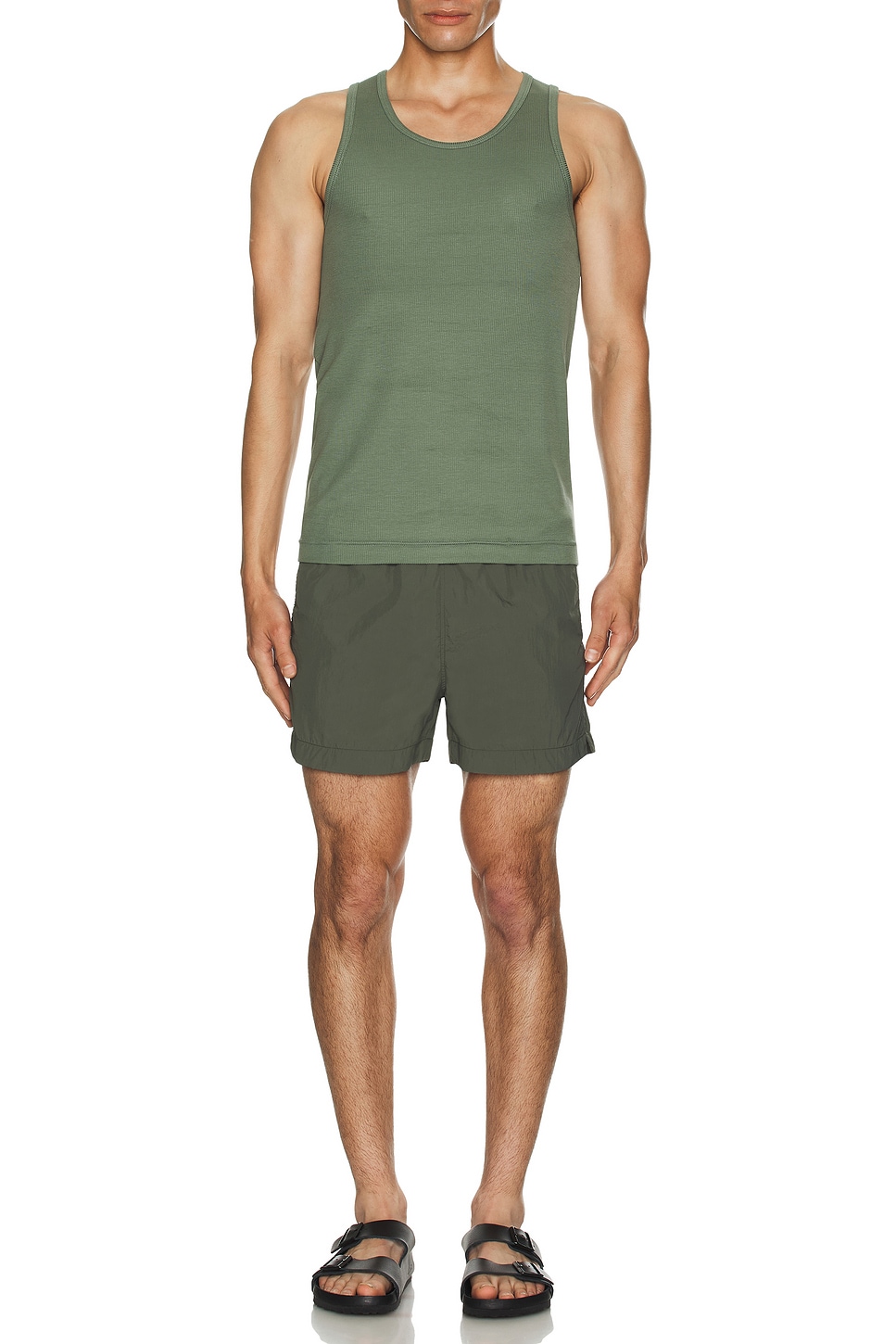 Image 1 of CDLP Parachute Nylon Swim Trunks in Iron Sage
