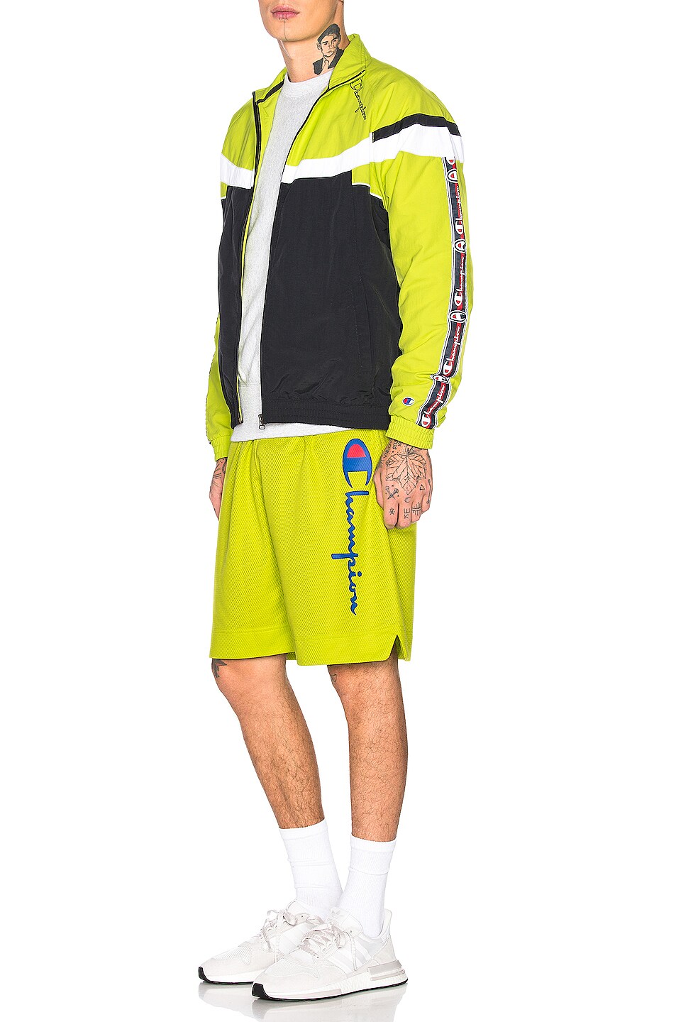 yellow champion shorts