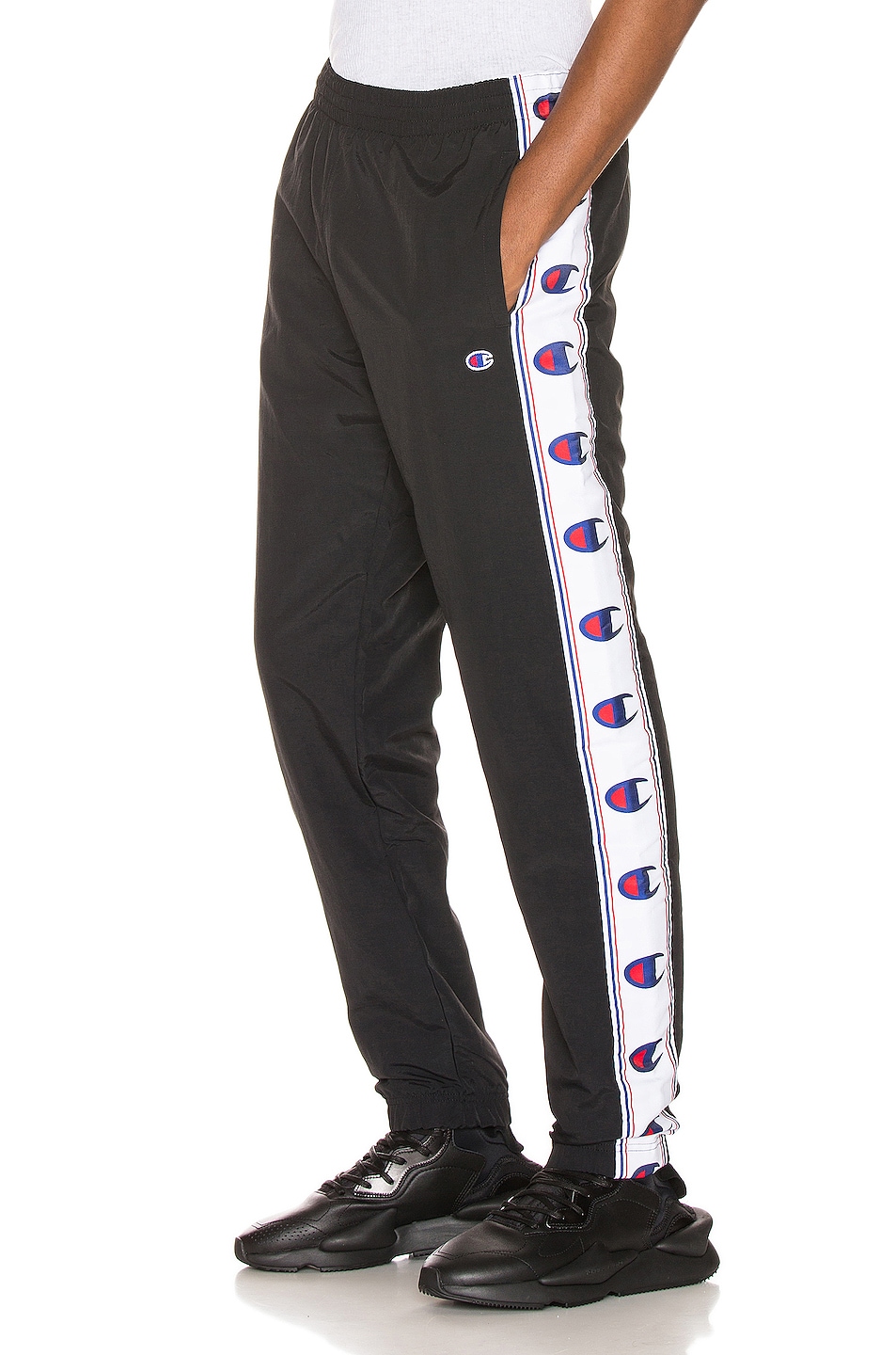 Image 1 of Champion Reverse Weave Elastic Cuff Pants in Black
