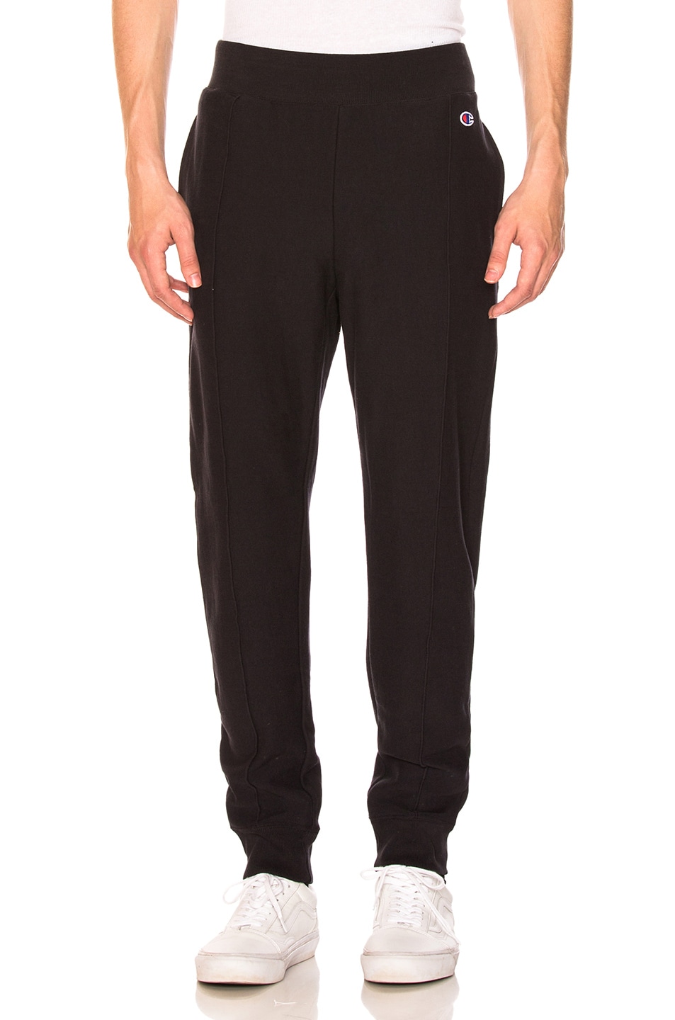 Image 1 of Champion Reverse Weave Pants in Black