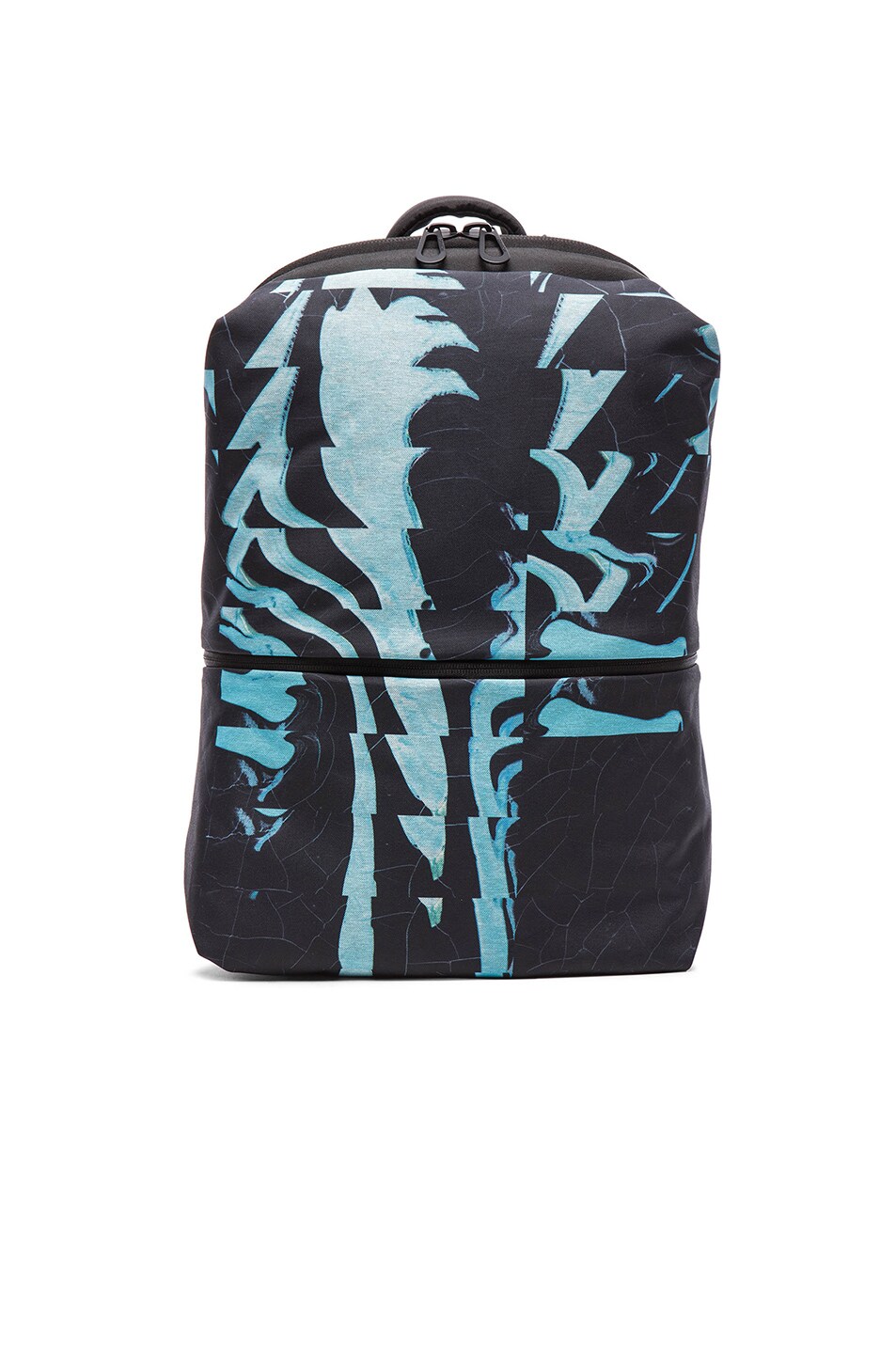 Image 1 of Cote & Ciel Meuse Ripple Backpack in Midnight Black & Rich Jade