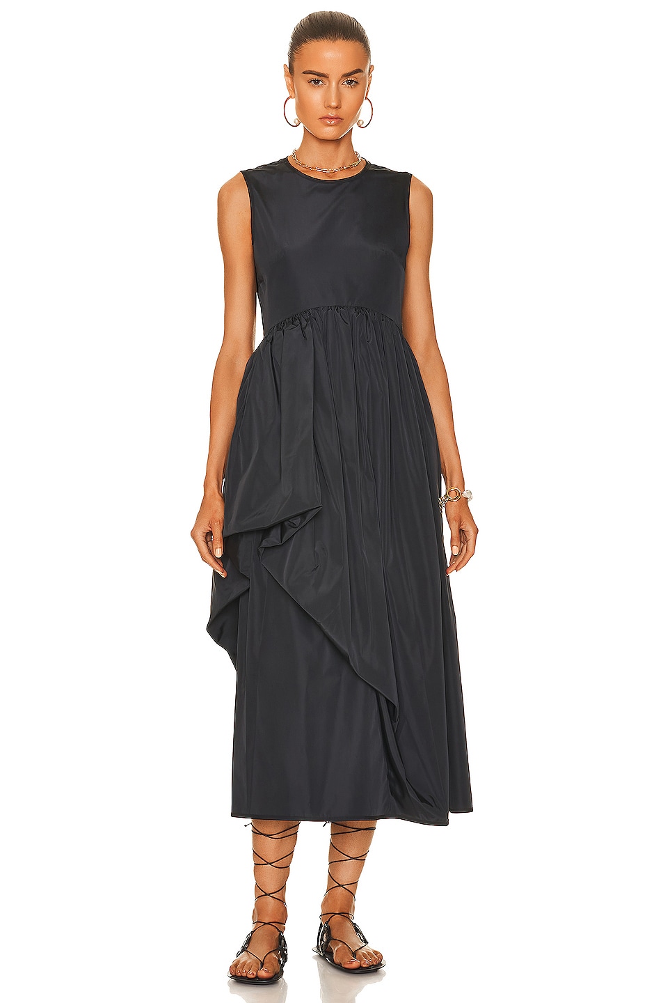 Image 1 of Cecilie Bahnsen Fang Dress in Black