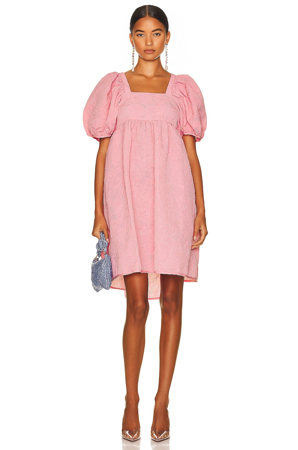 Image 1 of Cecilie Bahnsen Tilde Dress in Sorbet Pink