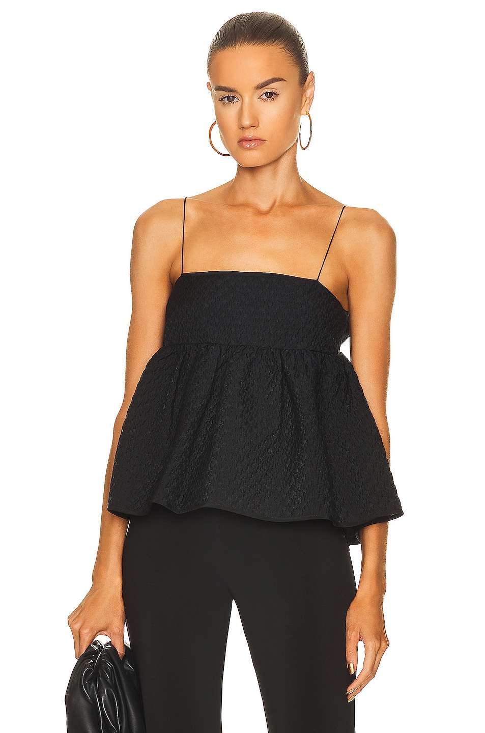 Image 1 of Cecilie Bahnsen Selena Top in Black