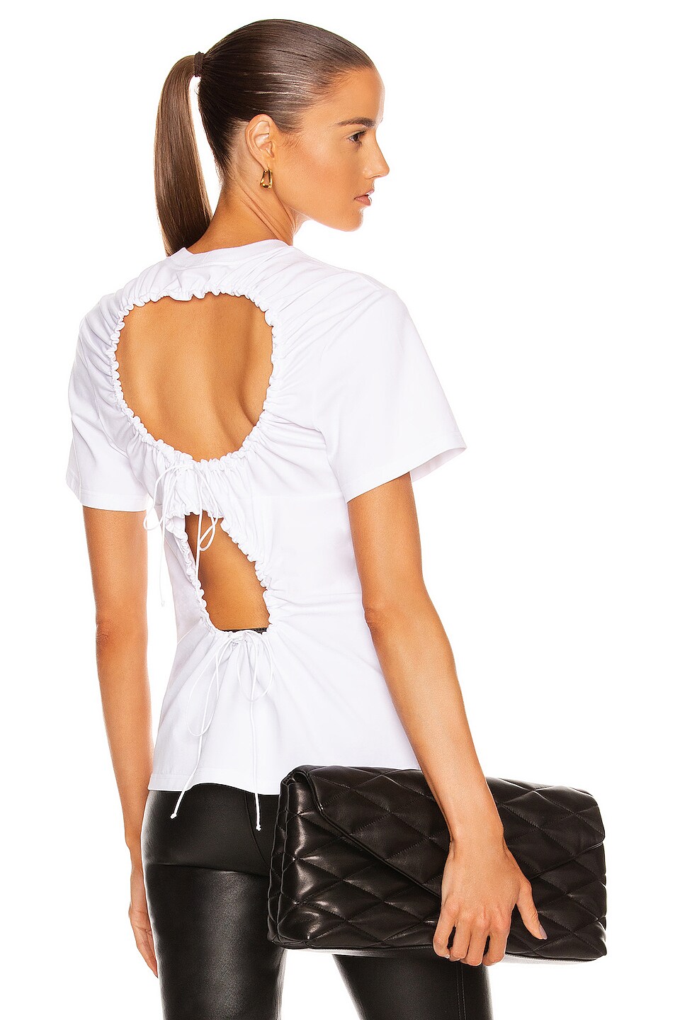 Image 1 of Cecilie Bahnsen Juno T-Shirt in Optic White