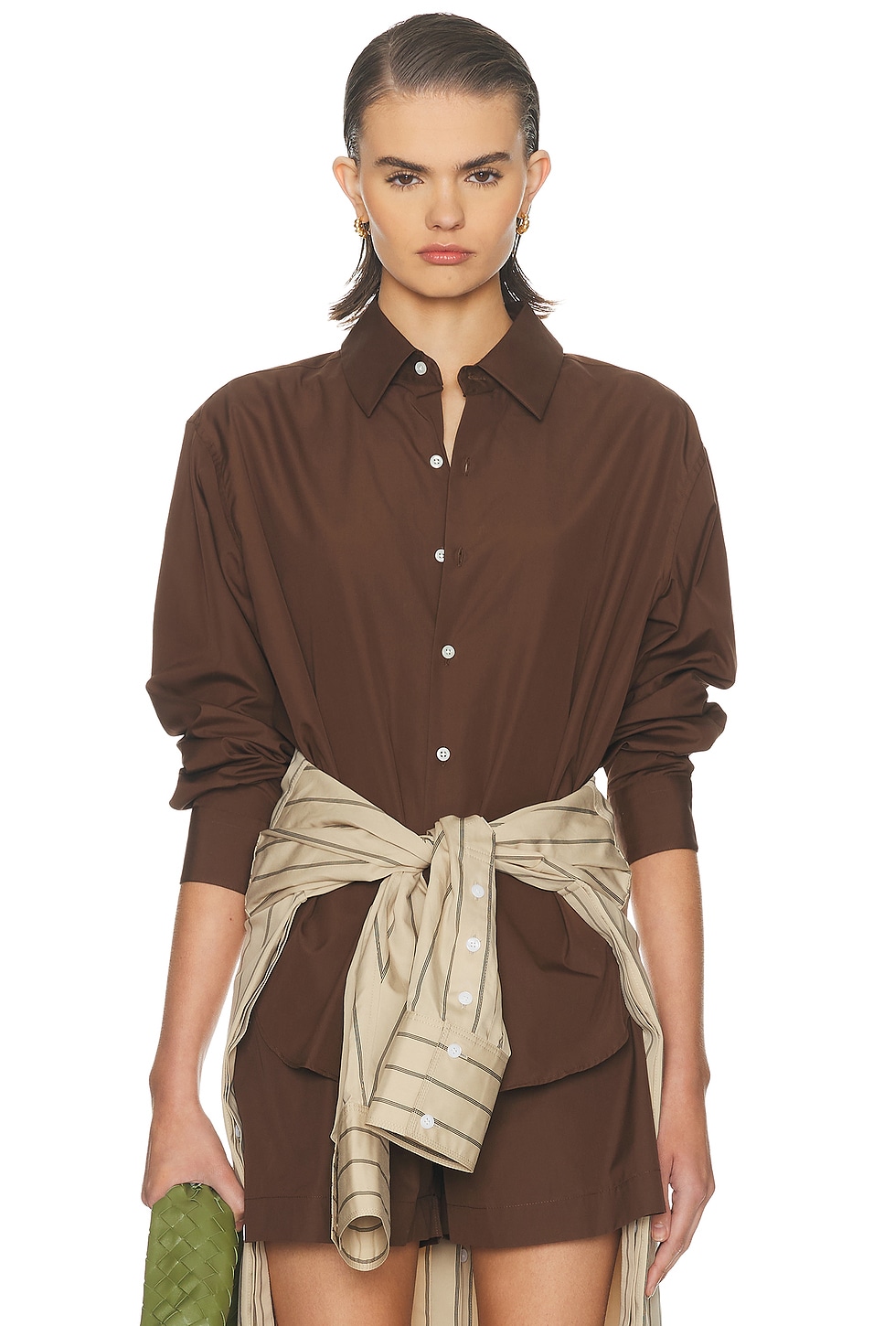 Comme Si La Shirt Classica In Brown
