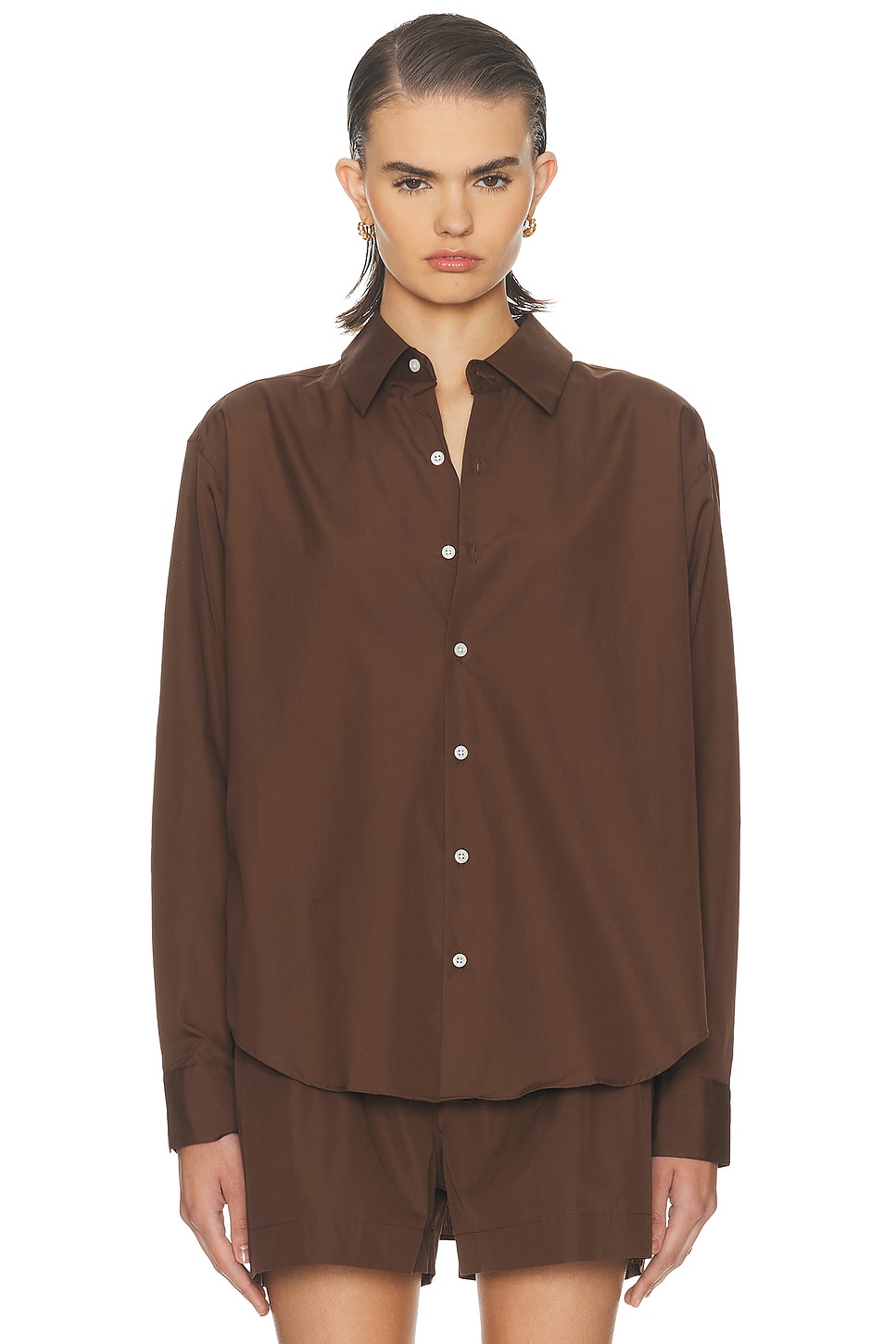 Comme Si La Shirt Classica In Brown