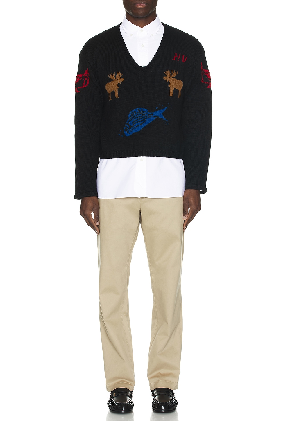 Image 1 of Connor McKnight Fish & Game Hunting Sweater in Black