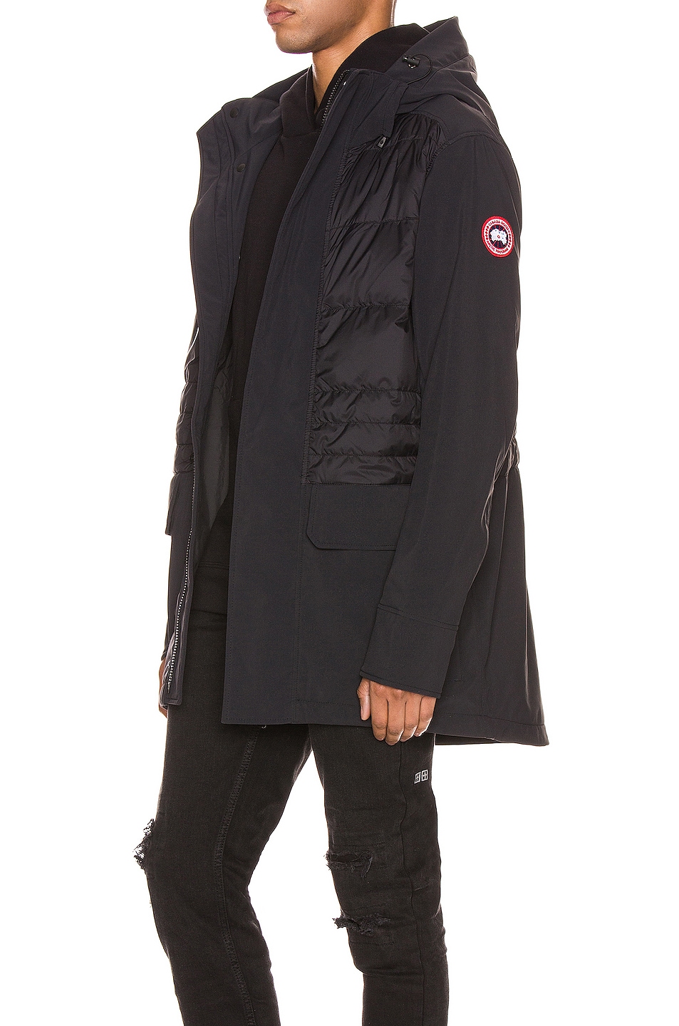 Canada Goose Breton Coat in Black FWRD