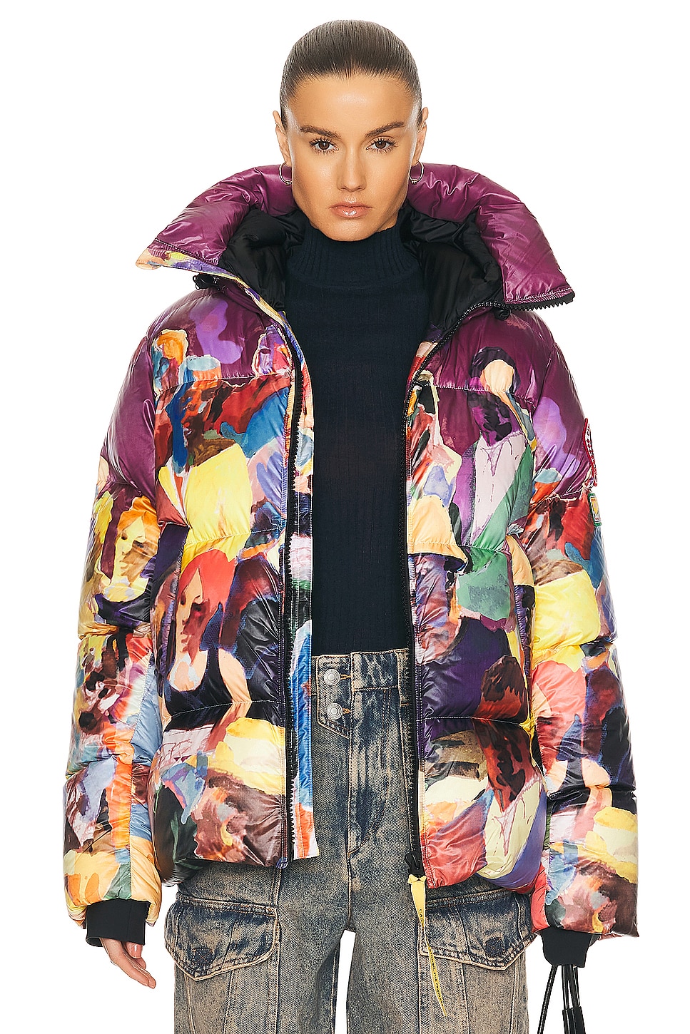 Image 1 of Canada Goose Crofton Puffer For Kidsuper in Crowd Print