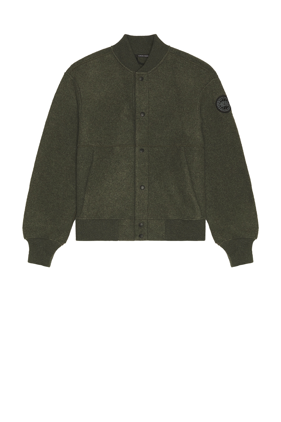 Image 1 of Canada Goose Hudson Fleece Bomber in Dark Sage