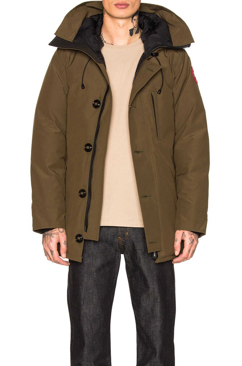 Image 1 of Canada Goose Chateau Non Fur Parka in Military Green