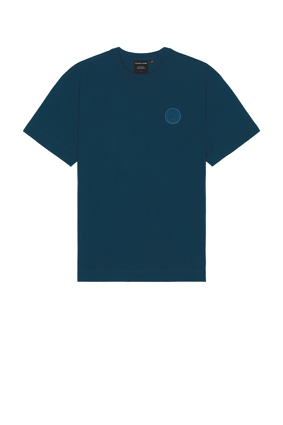 Image 1 of Canada Goose Gladstone Embroidered T-Shirt in Guard Blue