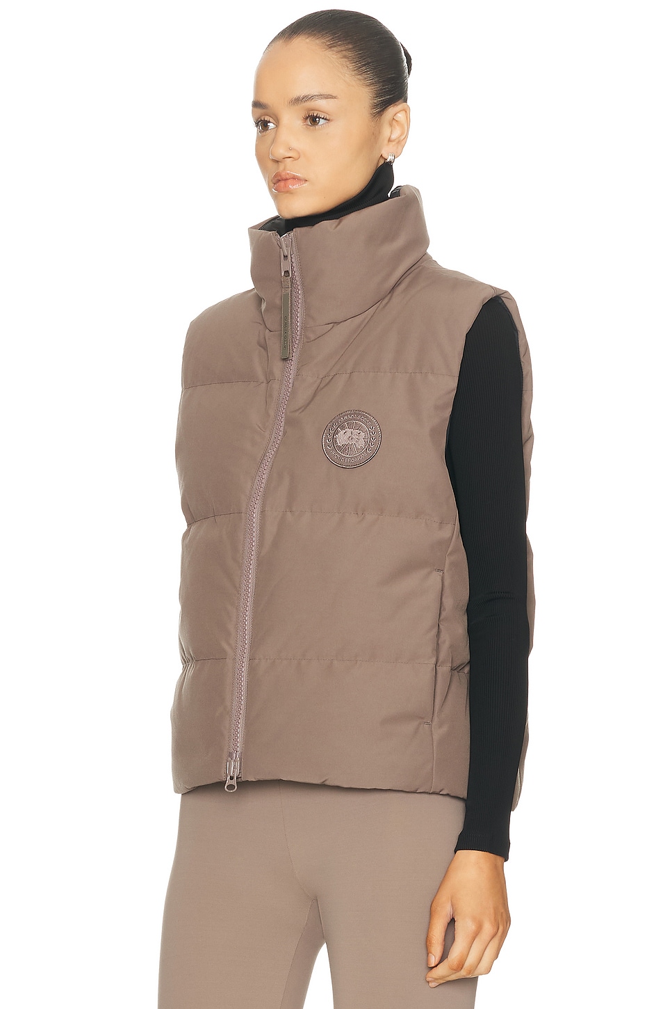 Canada Goose Grandview Cropped Vest In Brown