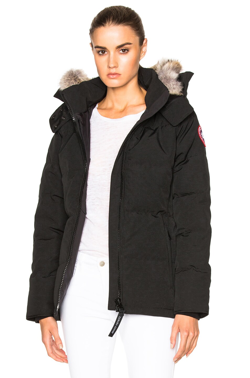 Image 1 of Canada Goose Chelsea Parka with Coyote Fur in Black