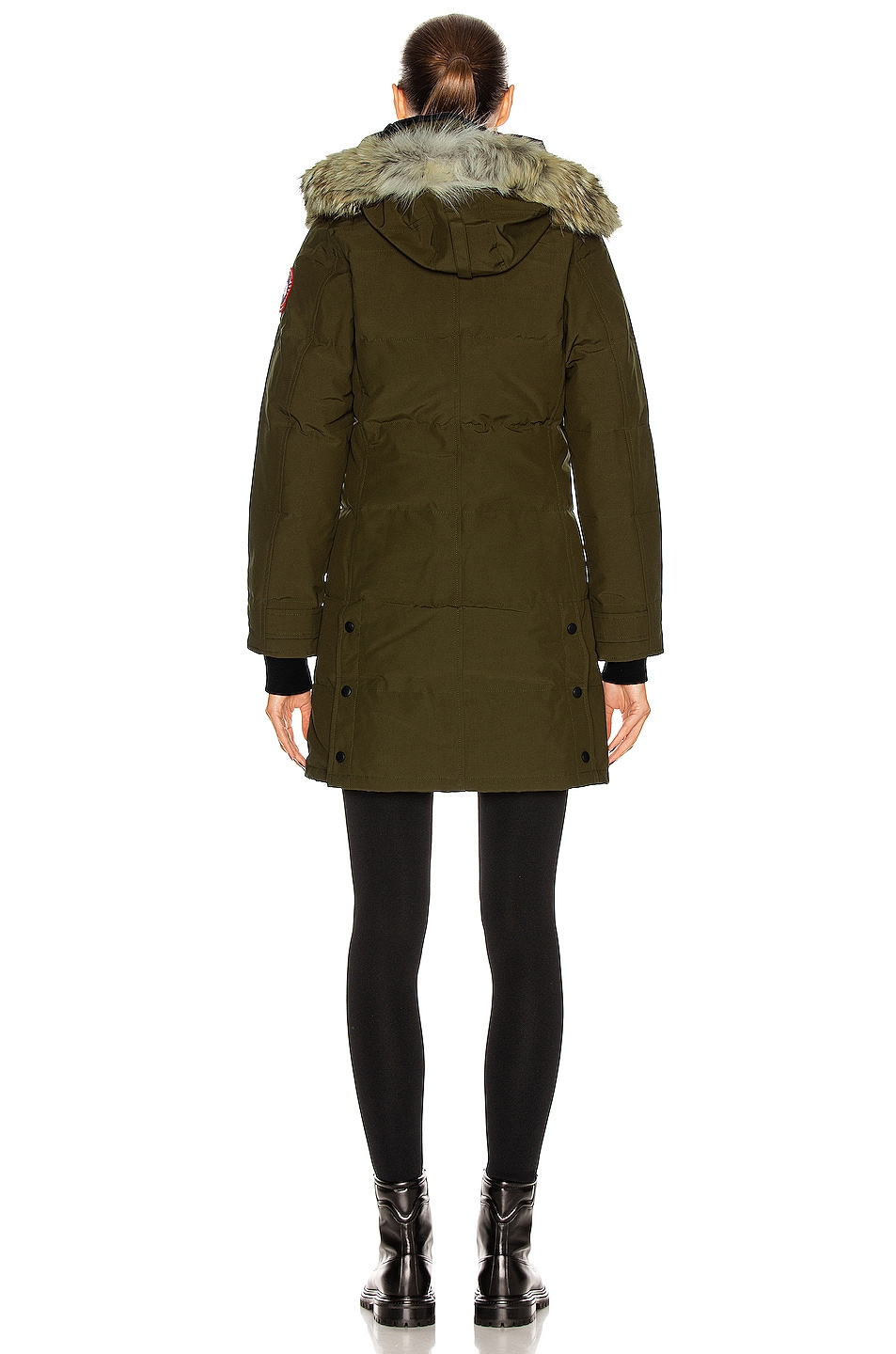 Canada Goose Shelburne Parka with Coyote Fur in Military Green | FWRD