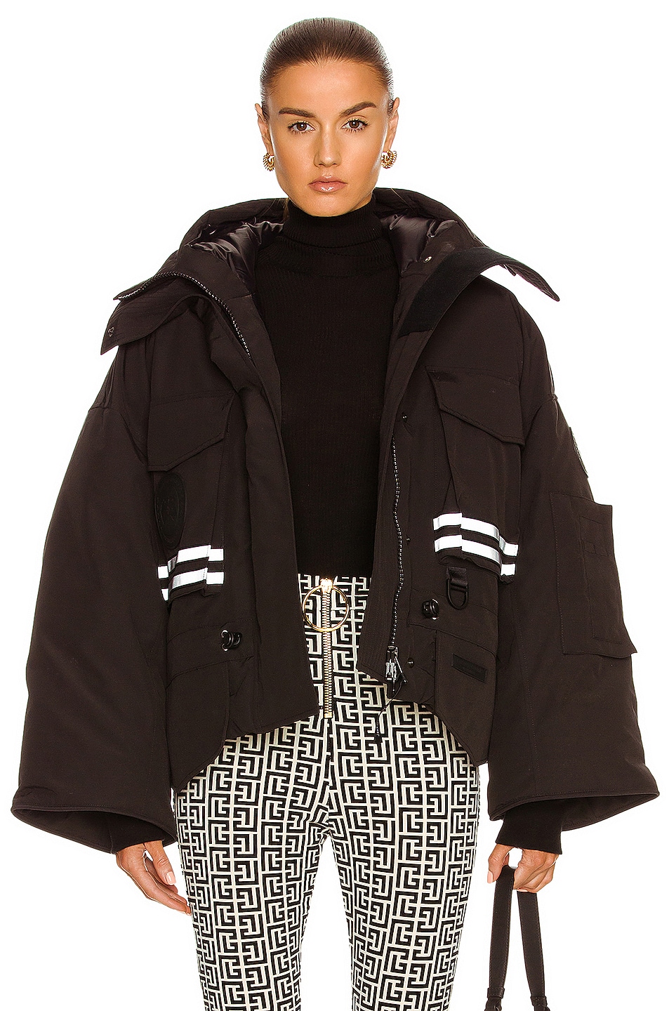 Image 1 of Canada Goose Angel Chen Cropped Snow Mantra Jacket in Black