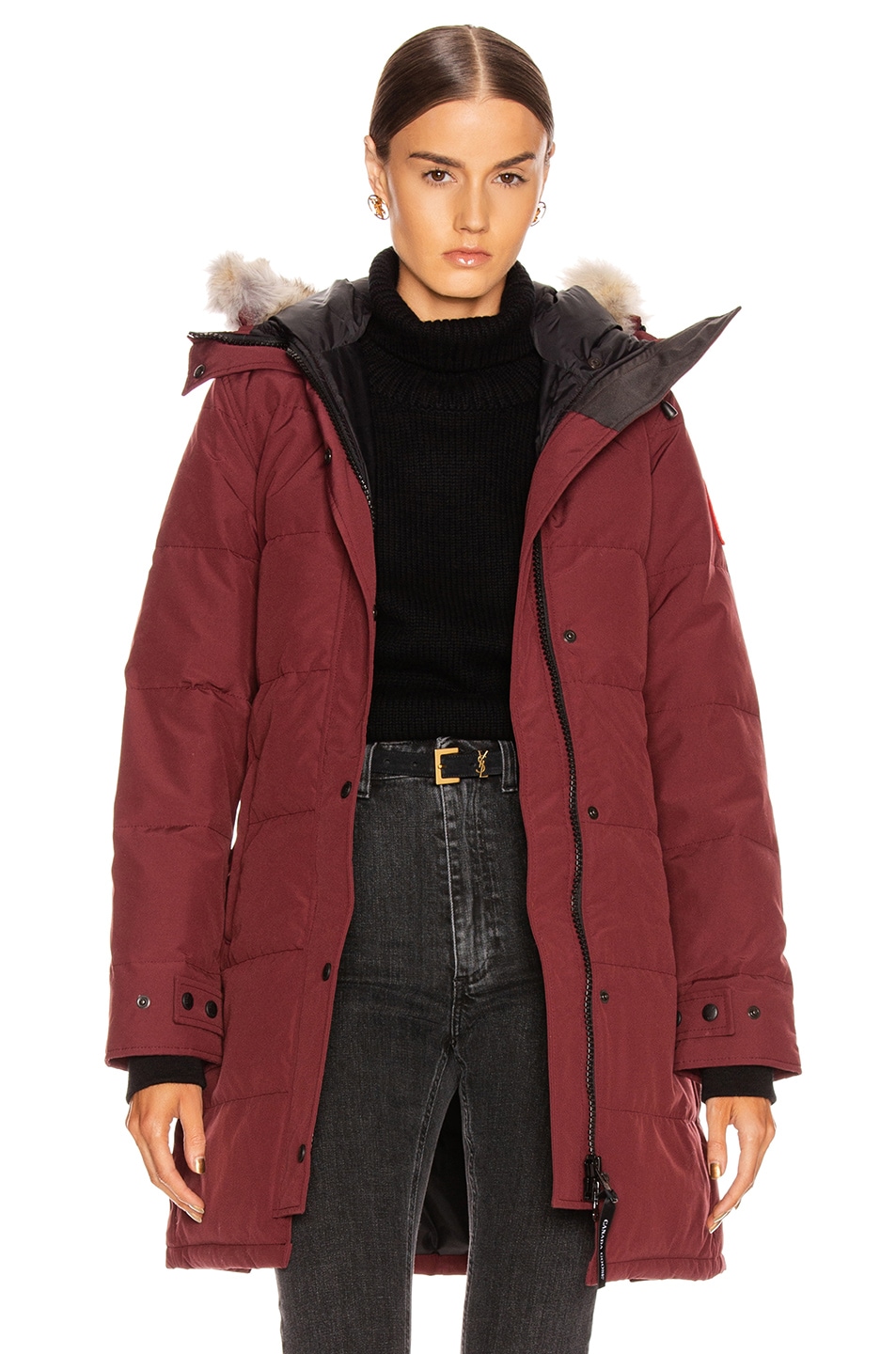 Image 1 of Canada Goose Shelburne Parka with Coyote Fur in Elderberry
