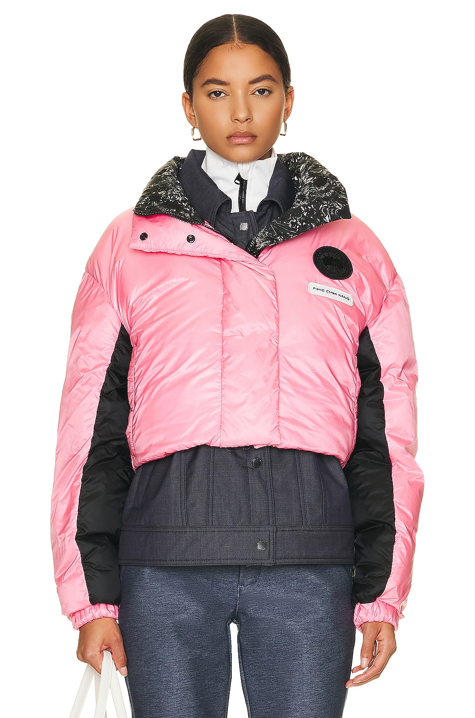 Image 1 of Canada Goose Feng Chen Wang Mercer Down Jacket in Pink Multi