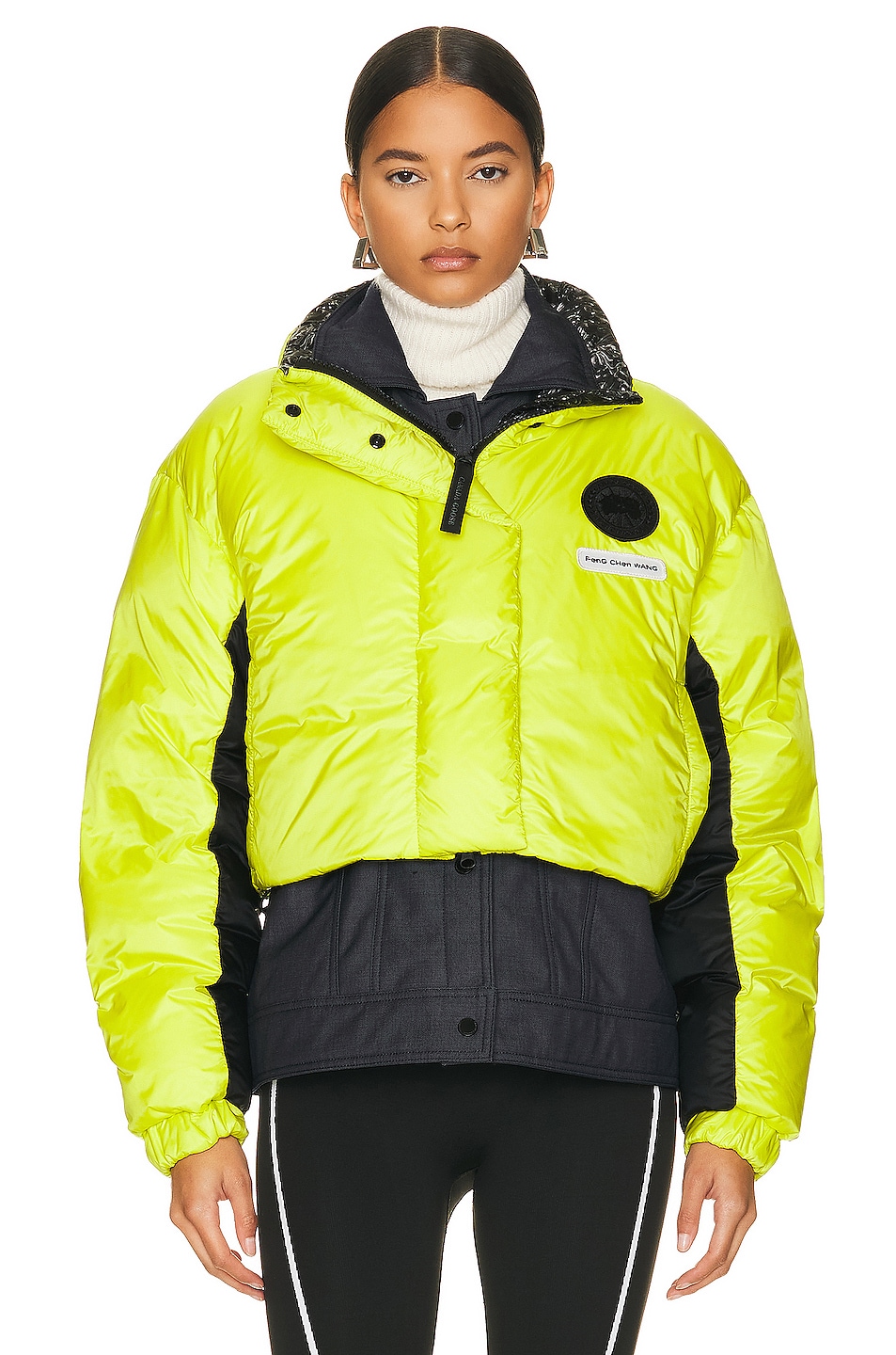Image 1 of Canada Goose Feng Chen Wang Mercer Down Jacket in Yellow Multi