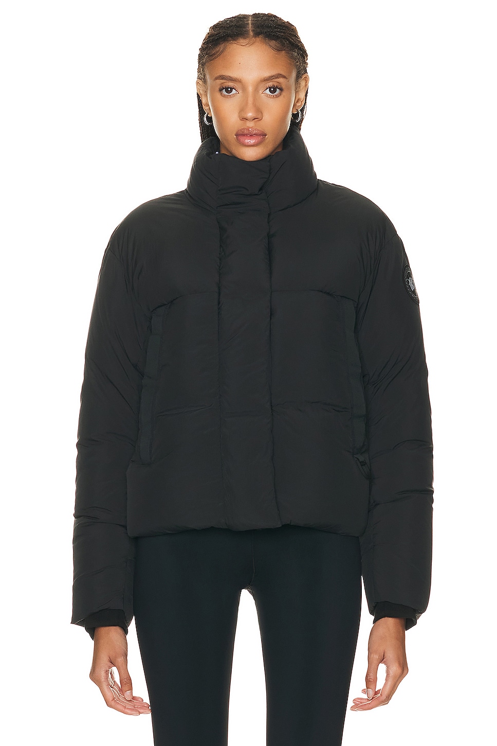 Image 1 of Canada Goose Junction Cropped Puffer Jacket in Black