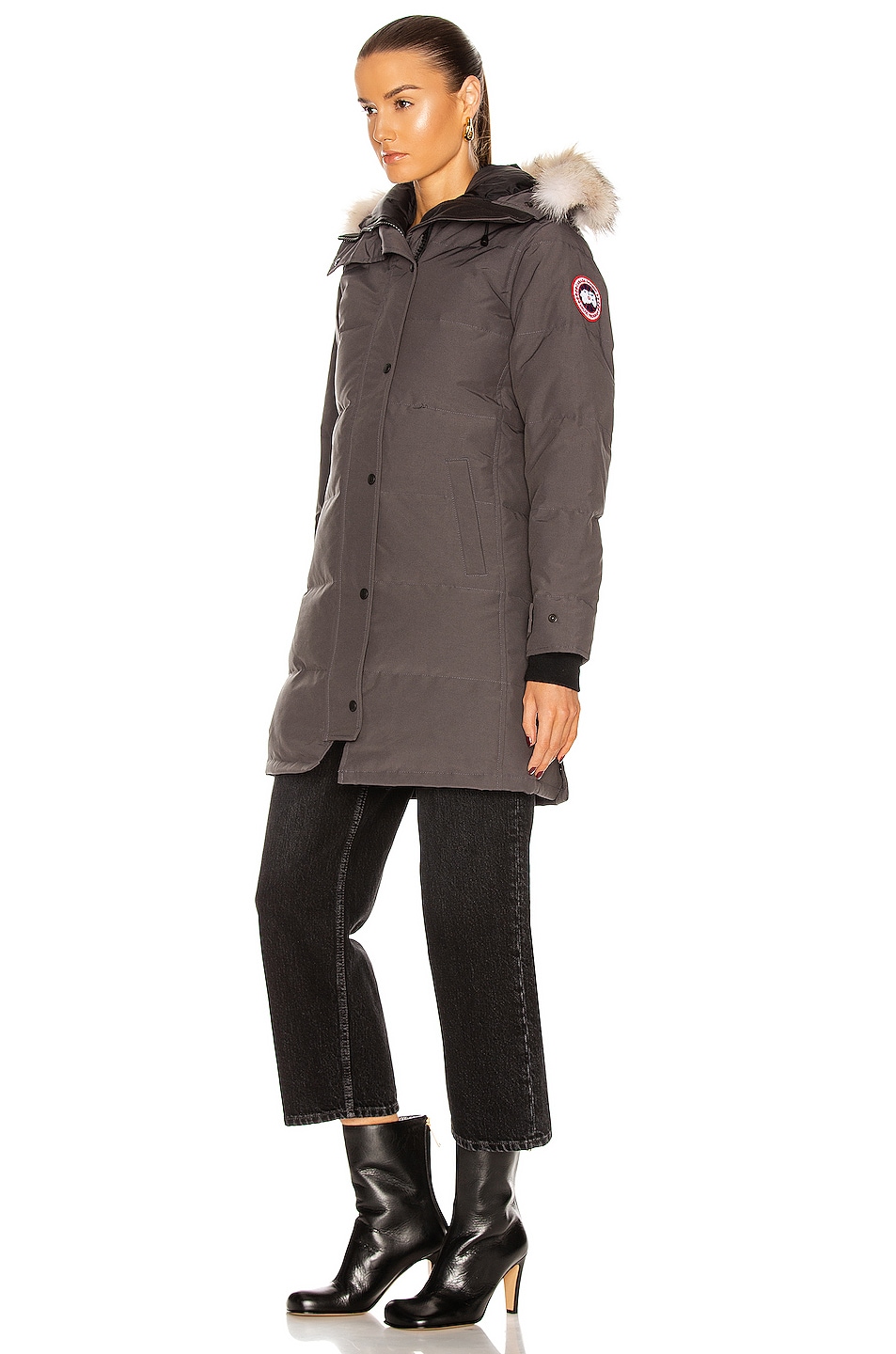 womens canada goose shelburne parka graphite womens canada goose shelburne parka graphite
