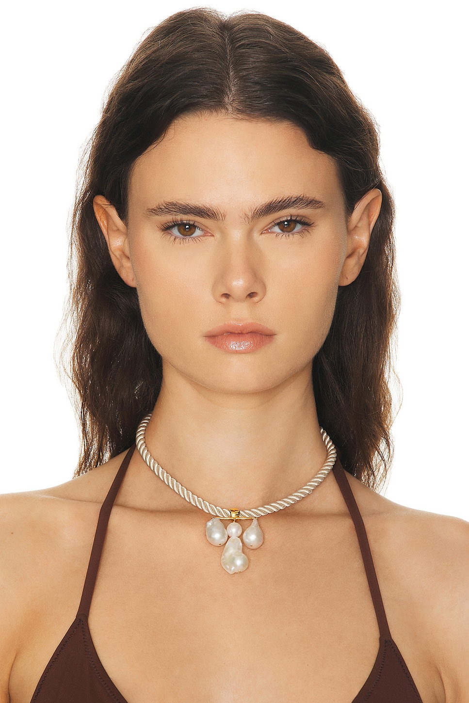 Chan Luu Caroline Twist Cord Necklace In Gold