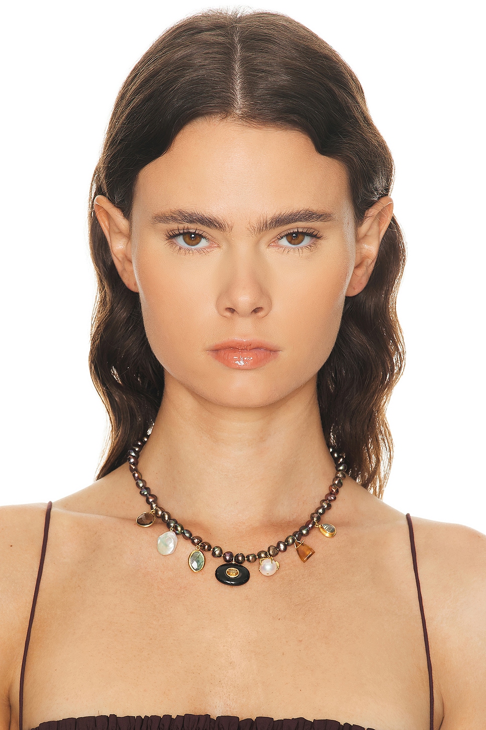 Chan Luu Seed Charm Necklace In Multi