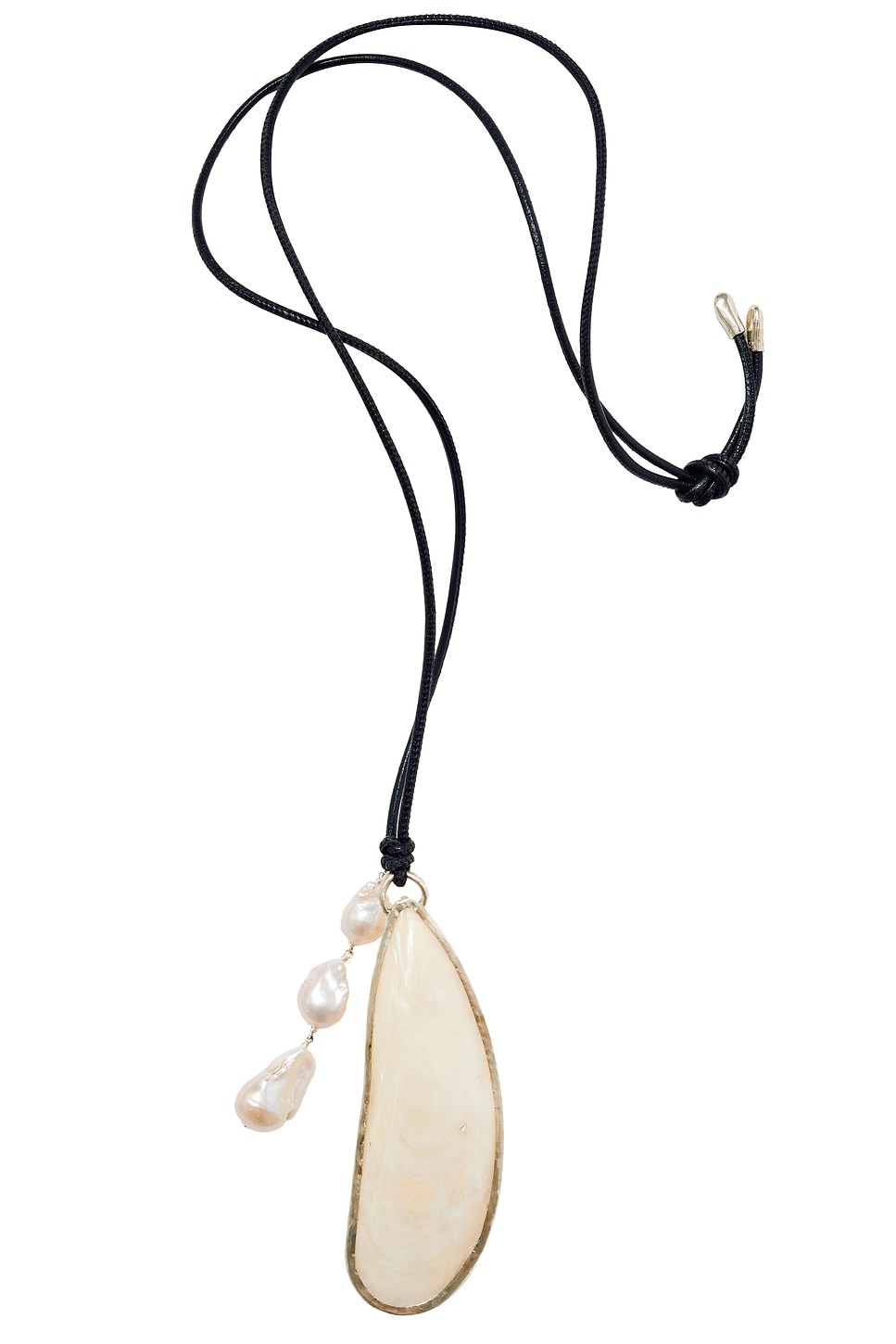 Image 1 of CHAN LUU Haena Charm Necklace in White Mop