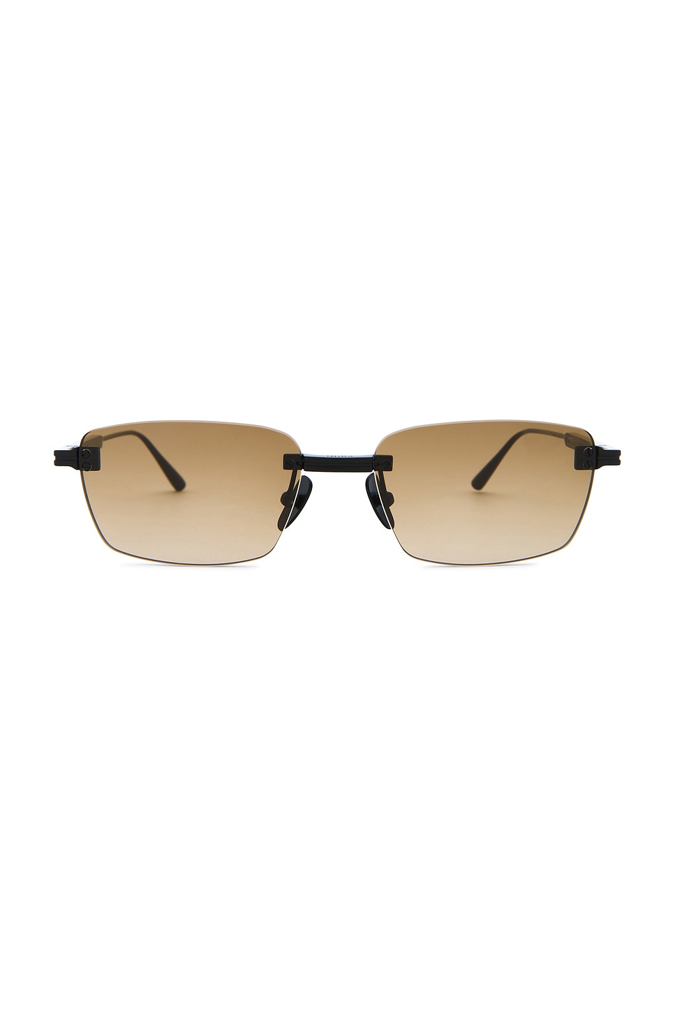 Chimi Rimless Cubic Sunglasses In Brown