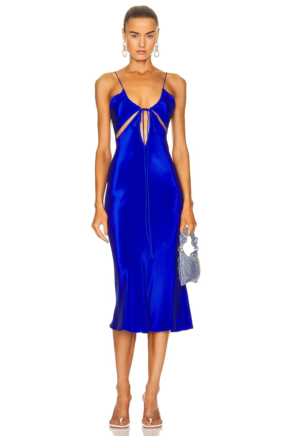 Christopher Esber Triquetra Cami Dress in Cobalt | FWRD