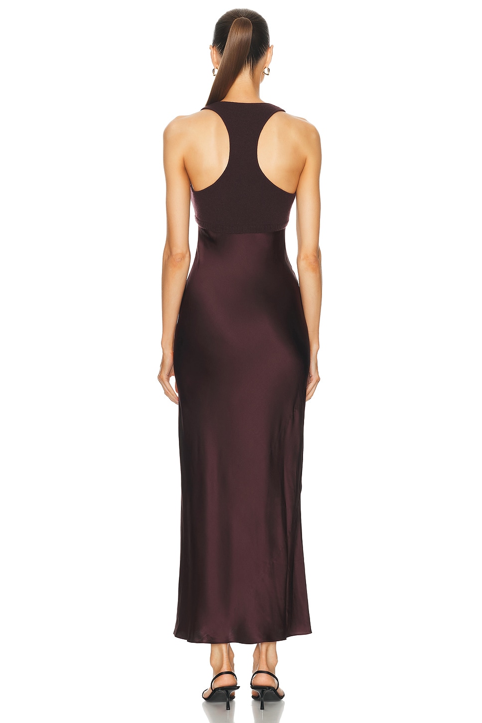 chinese dress ladies Christopher Esber Green Shoulderless Cashmere Monument Dress