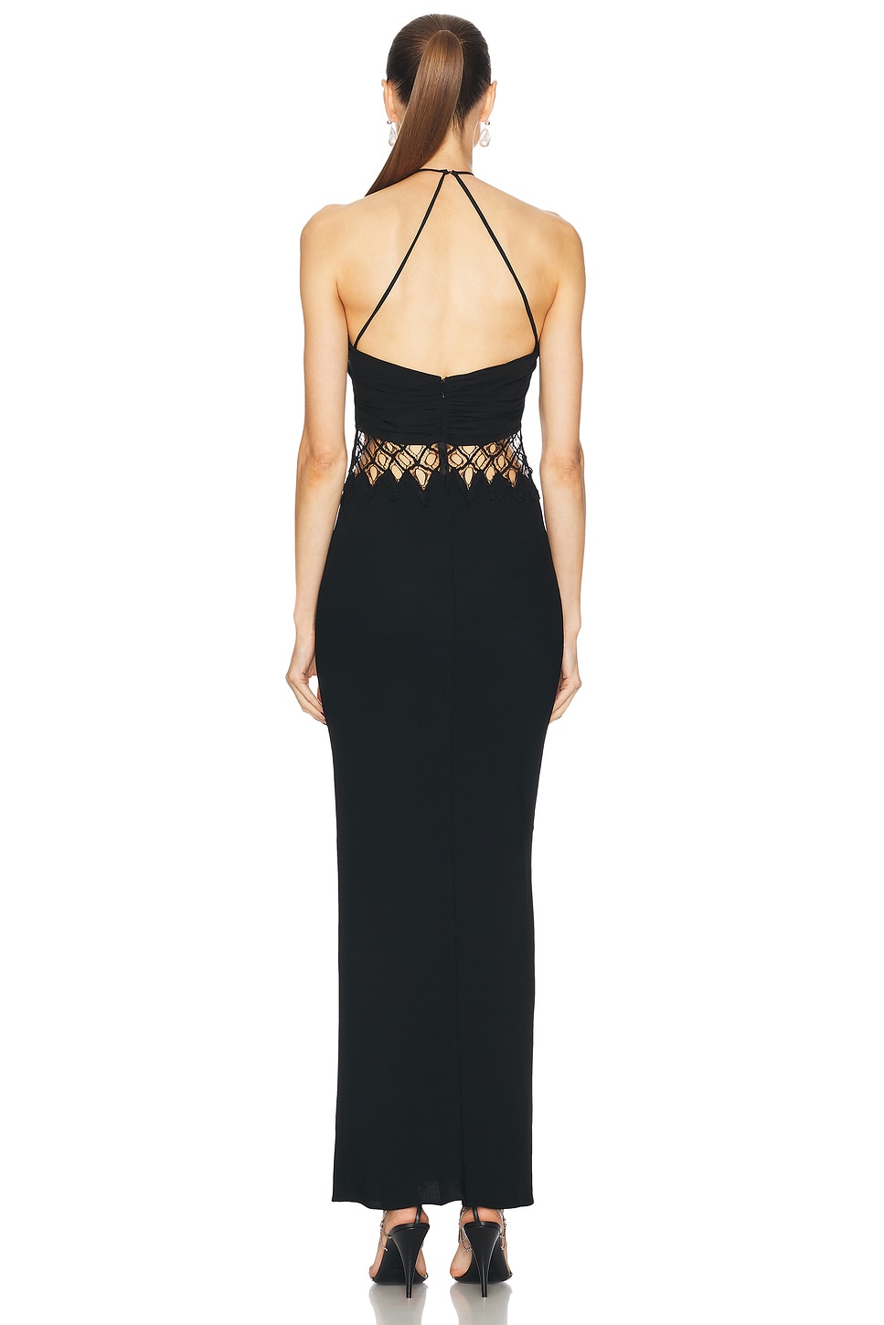 christopher esber fluted silk column dress Christopher Esber Fluted Silk Column Dress