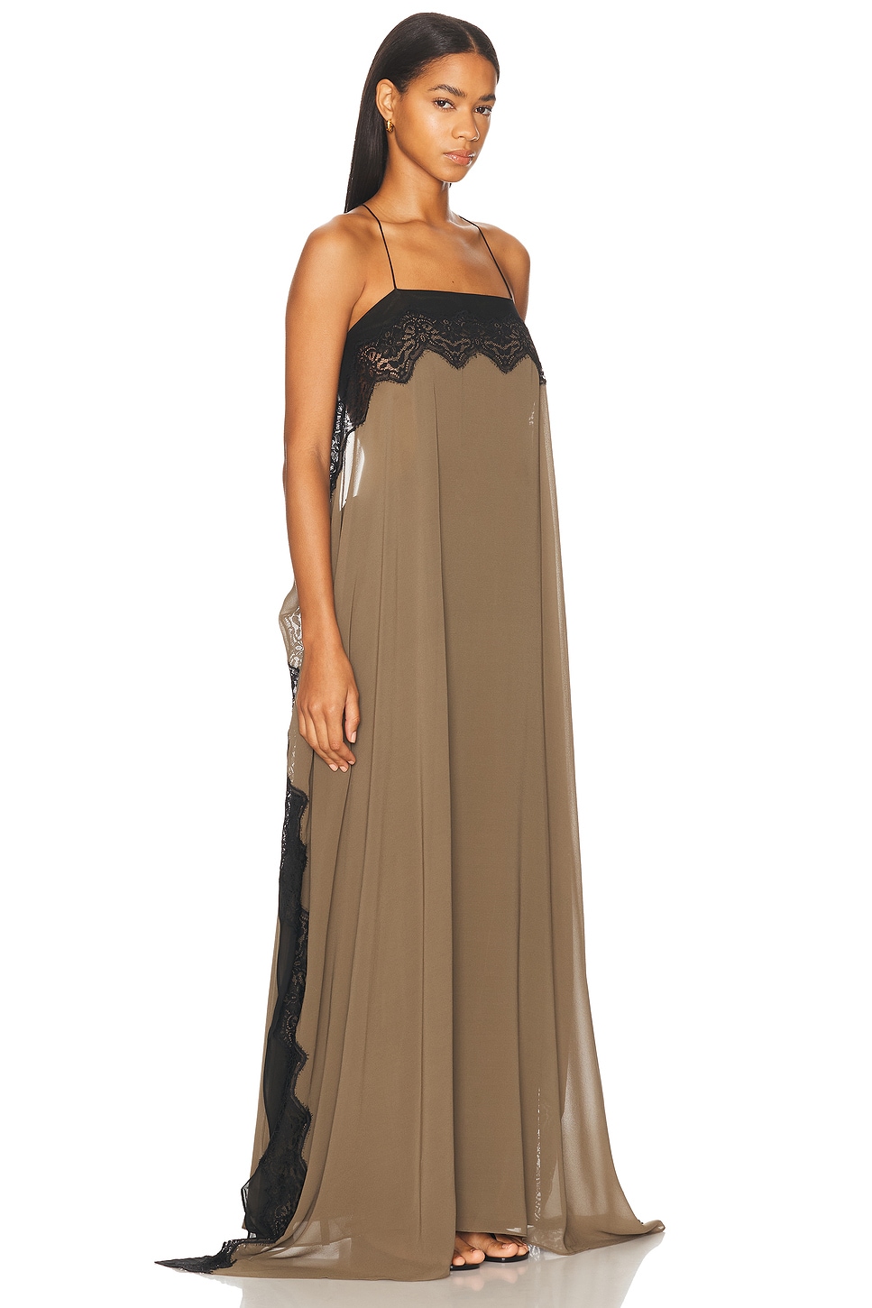 Christopher Esber - Verve Lace Floating Silk Dress | Plush