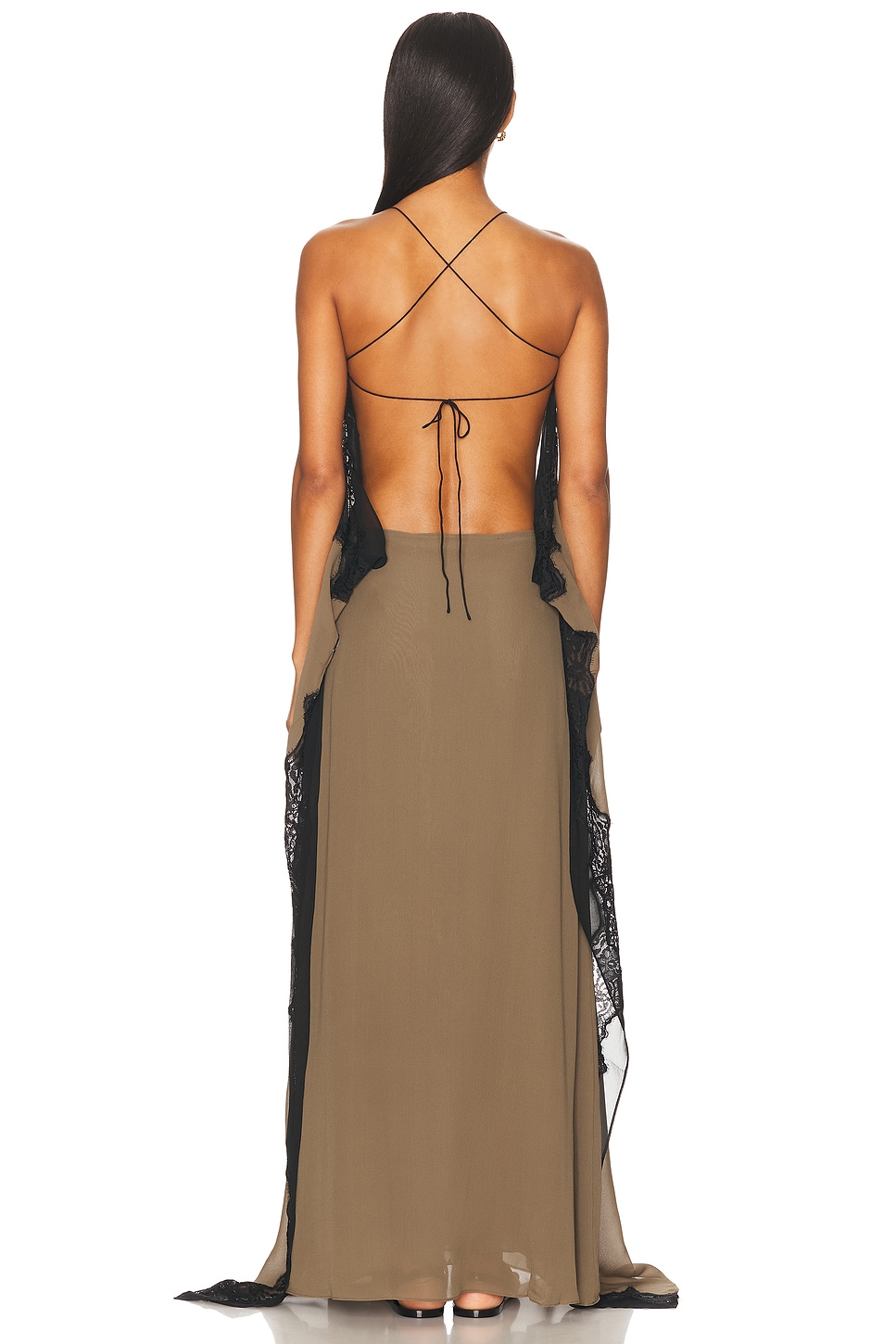Verve Lace Floating Silk Dress