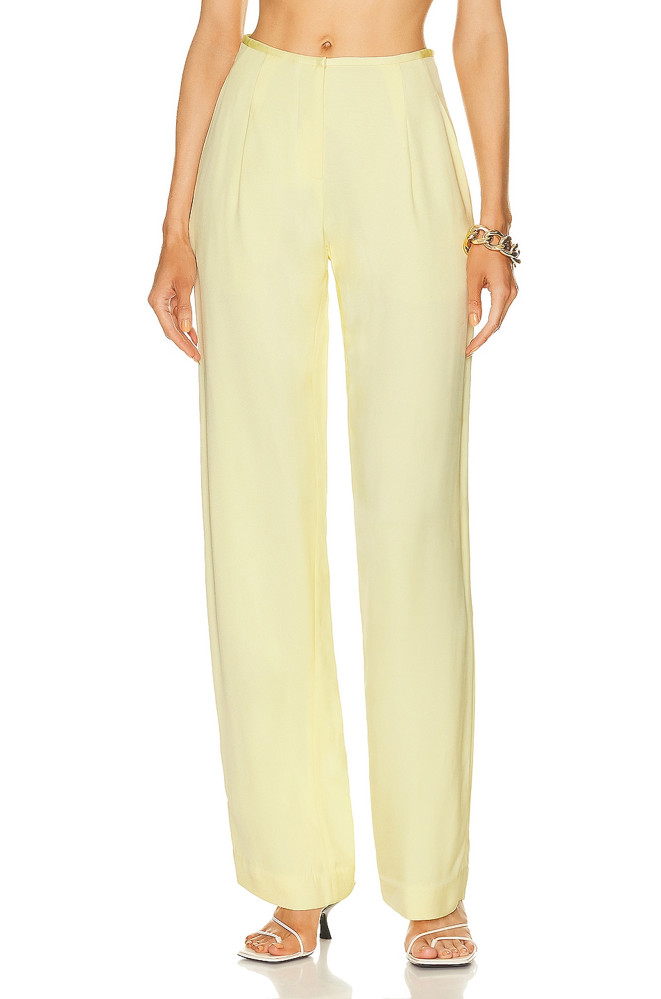 Image 1 of Christopher Esber Low Rise Trouser in Anise