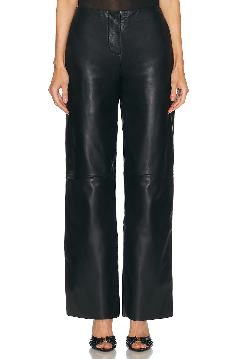 Image 1 of Christopher Esber Redux Leather Trouser in Black