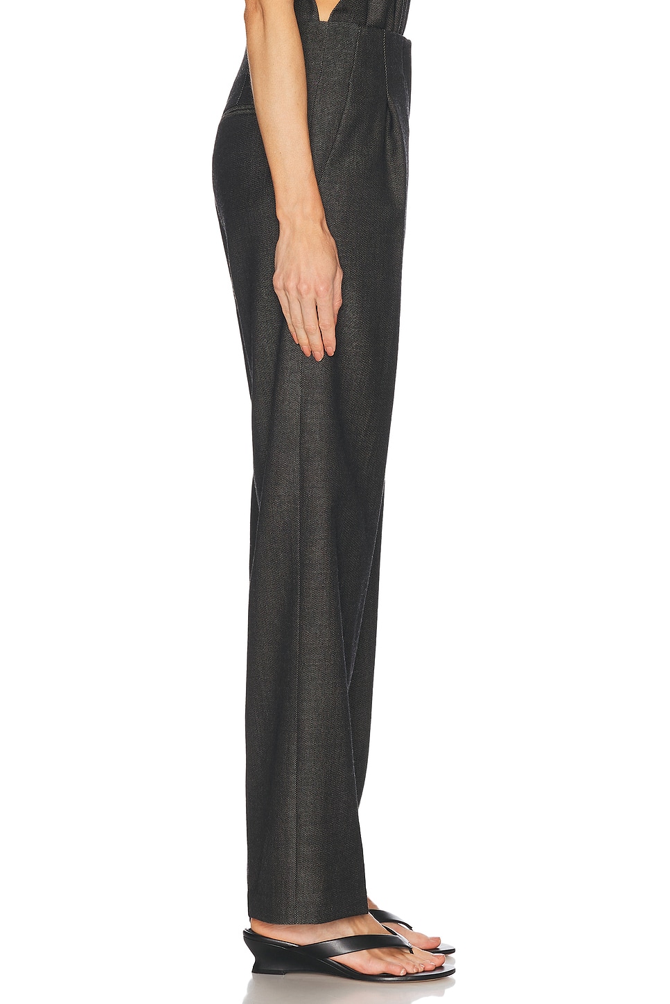 Ensemble Top & Pantalon Christopher Esber - Laine, Taille 8, Gris, Neuf Sans Étiquettes